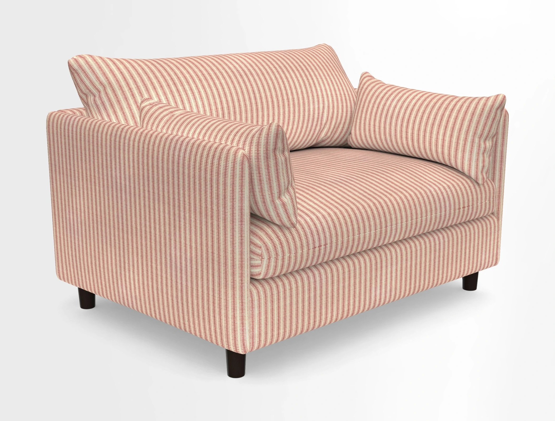 Madehurst Snuggler in Two Tone Plain Biscuit. Loose cover option available