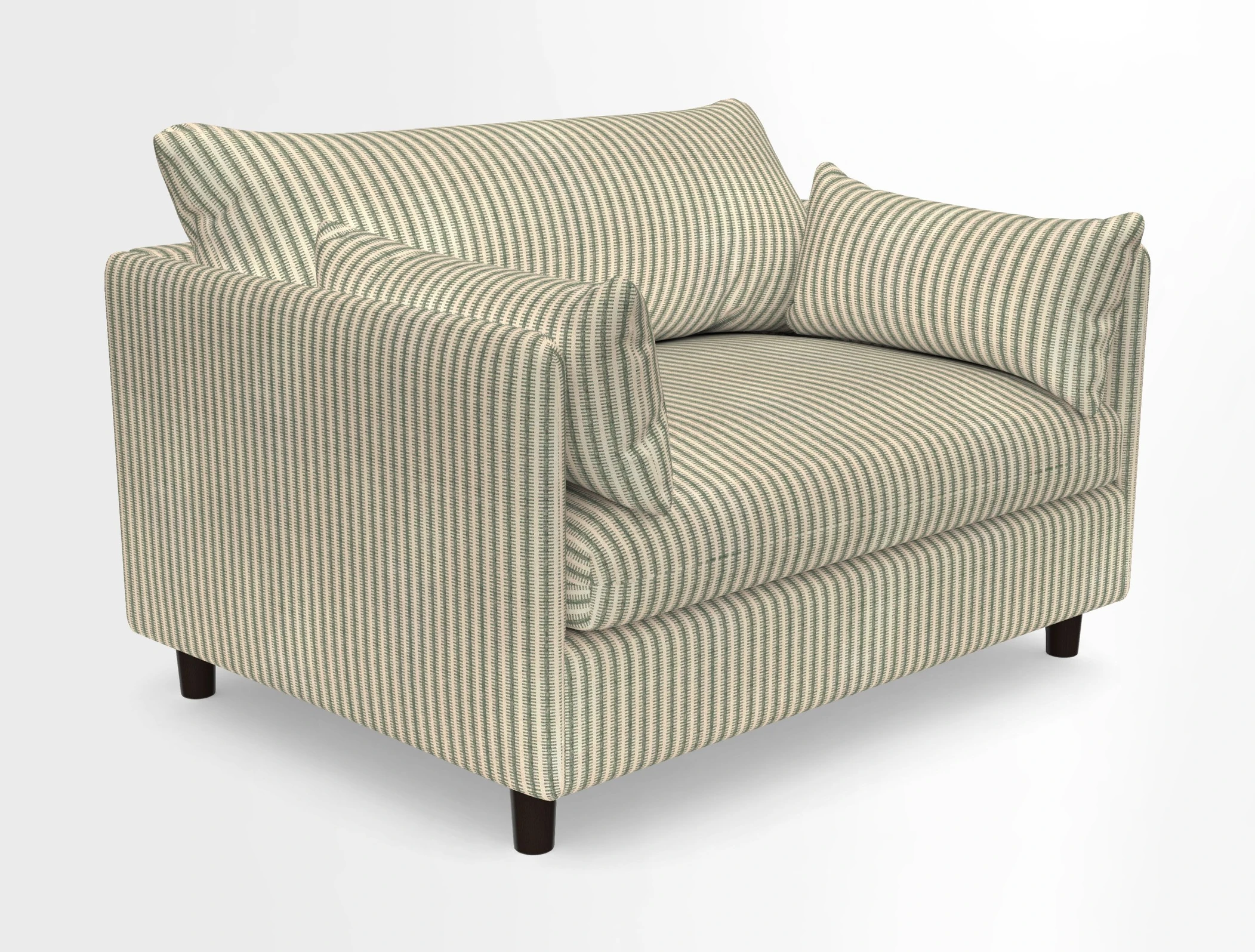 Madehurst Snuggler in Two Tone Plain Biscuit. Loose cover option available