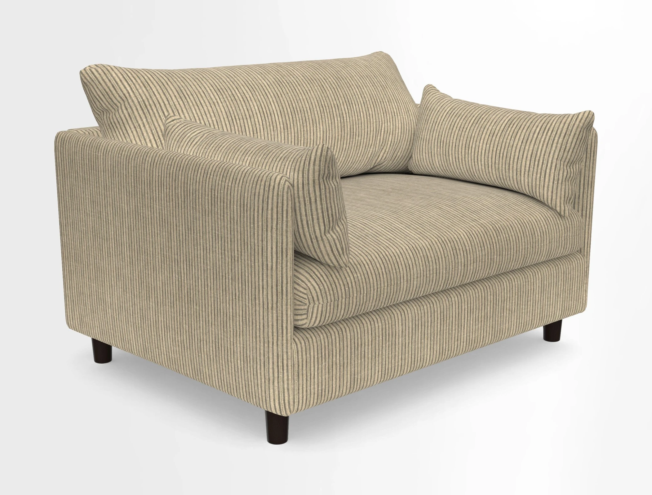 Madehurst Snuggler in Two Tone Plain Biscuit. Loose cover option available