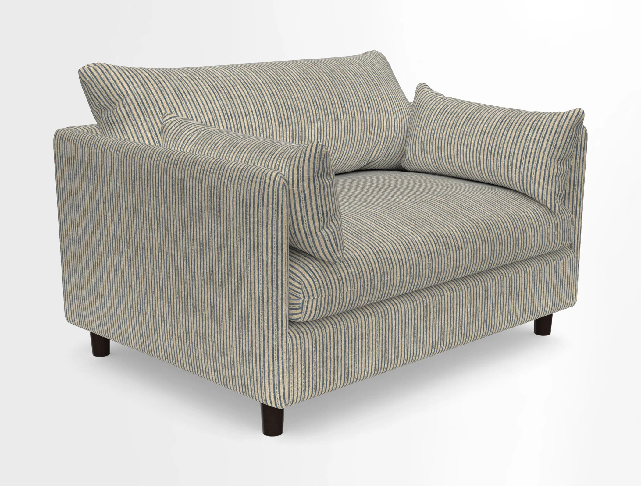 Madehurst Snuggler in Two Tone Plain Biscuit. Loose cover option available