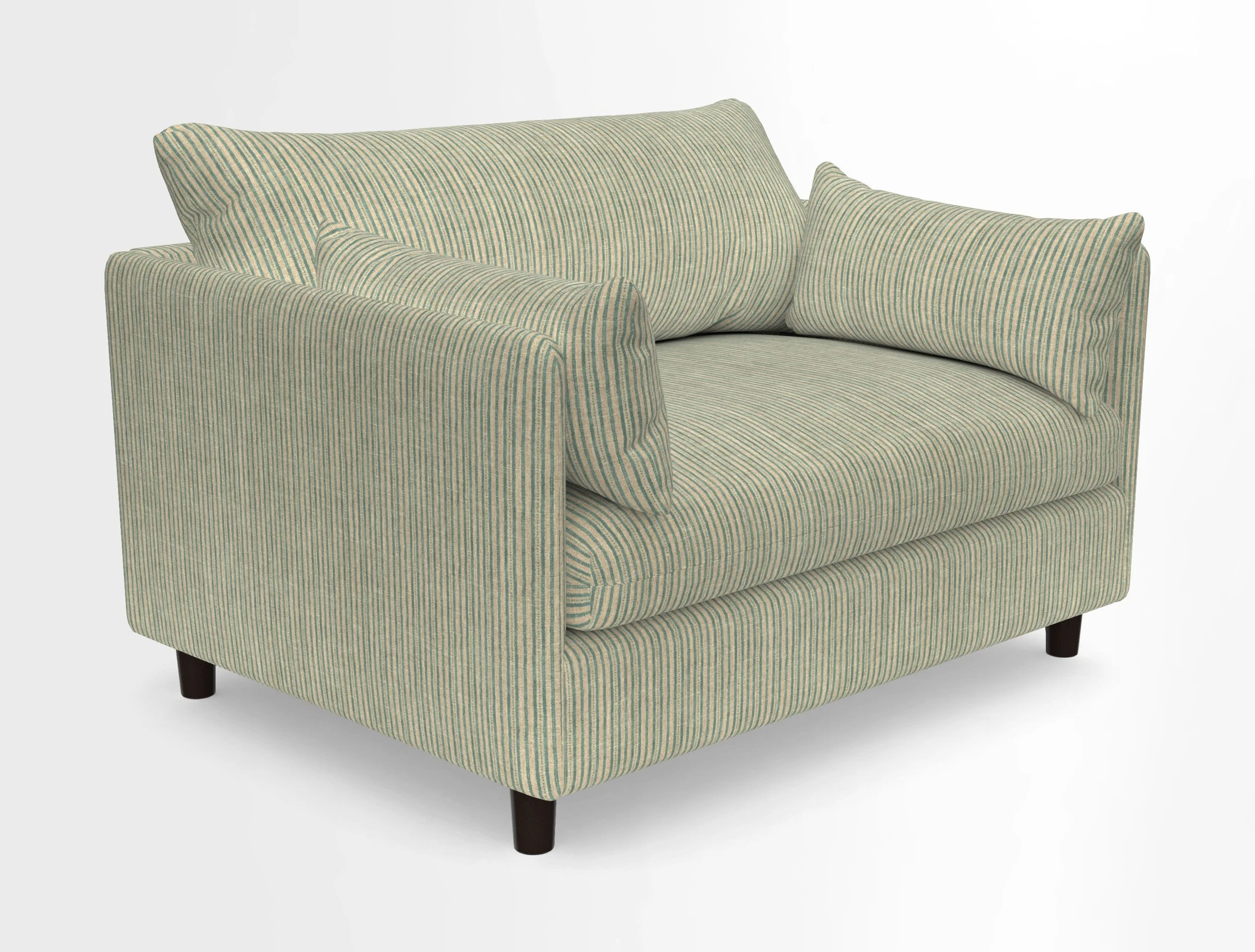 Madehurst Snuggler in Two Tone Plain Biscuit. Loose cover option available