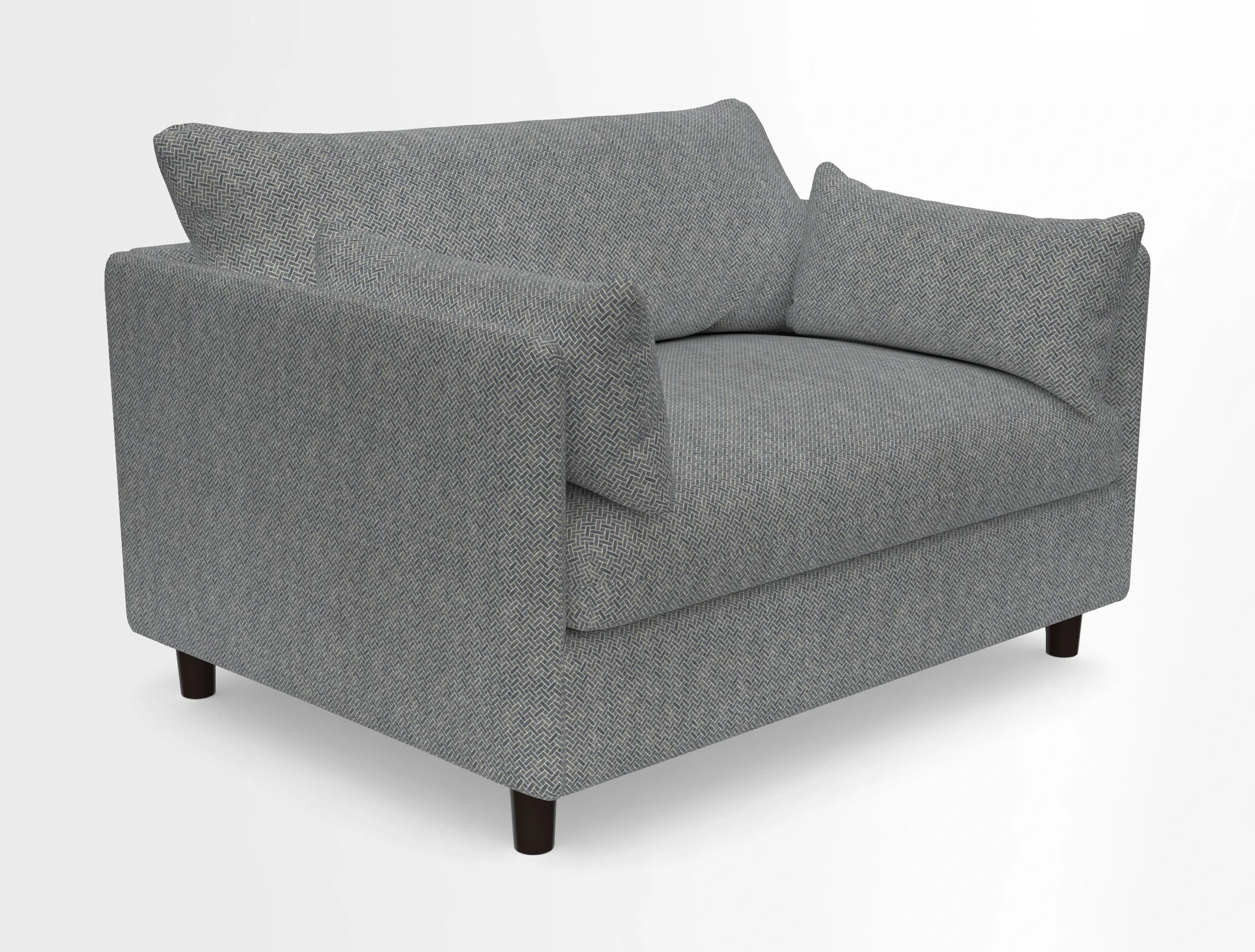Madehurst Snuggler in Two Tone Plain Biscuit. Loose cover option available