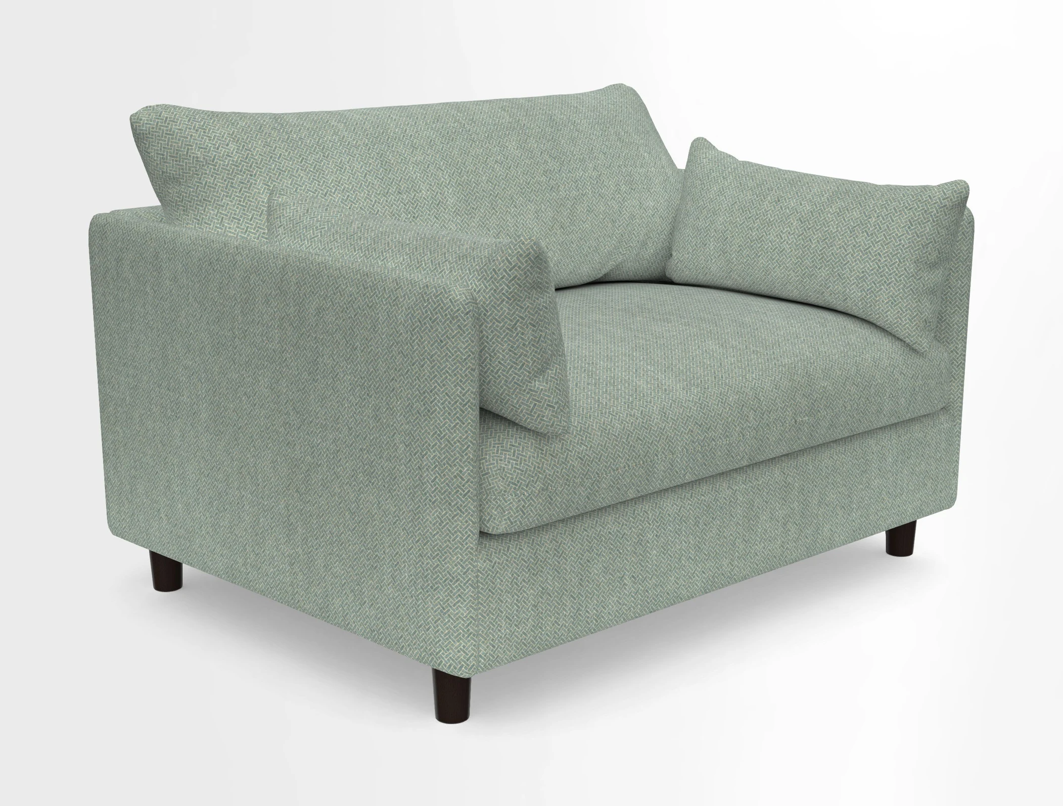 Madehurst Snuggler in Two Tone Plain Biscuit. Loose cover option available