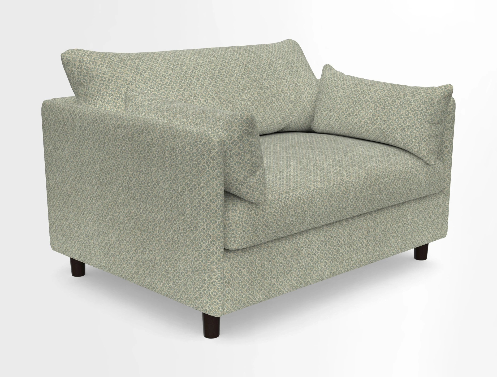 Madehurst Snuggler in Two Tone Plain Biscuit. Loose cover option available