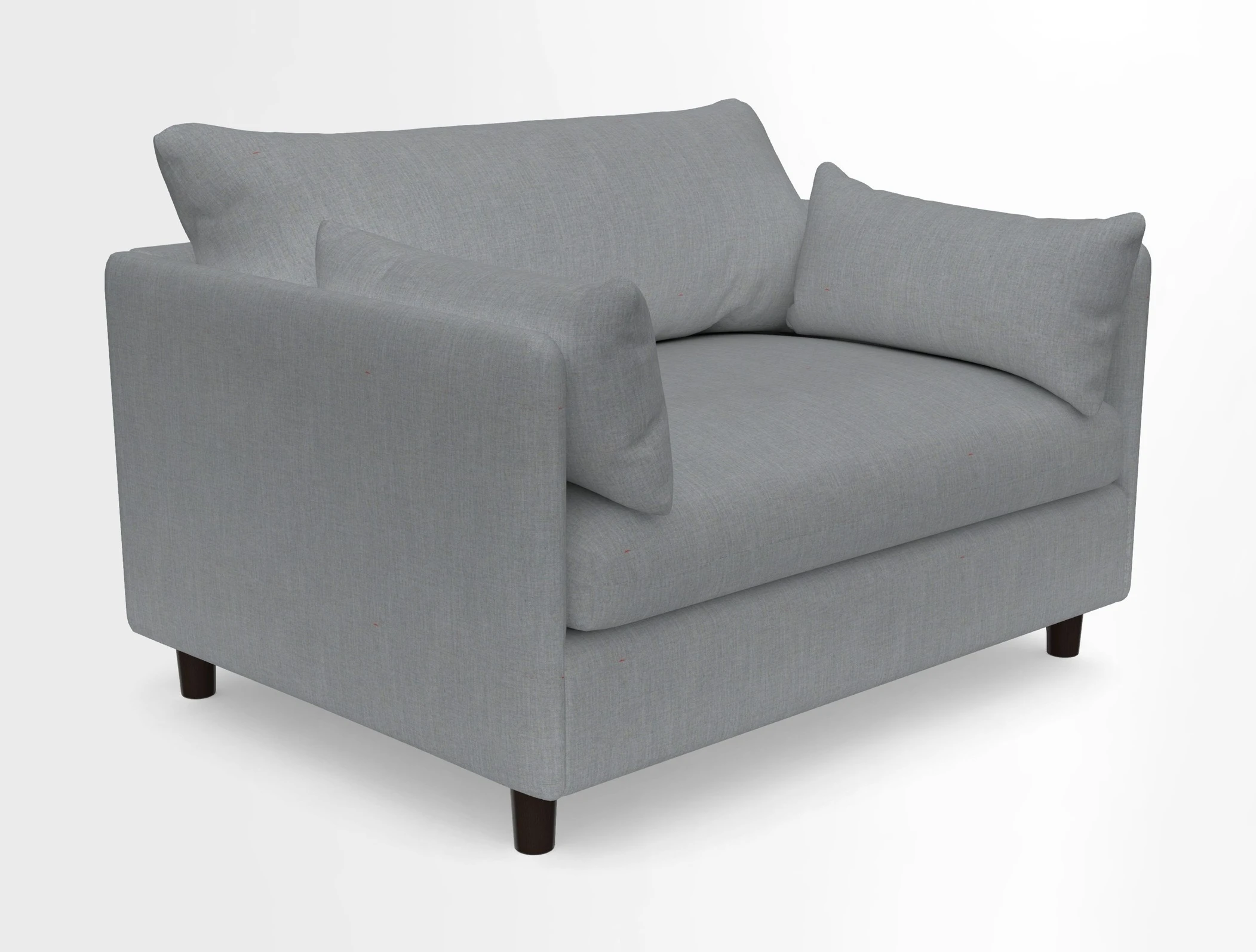 Madehurst Snuggler in Two Tone Plain Biscuit. Loose cover option available
