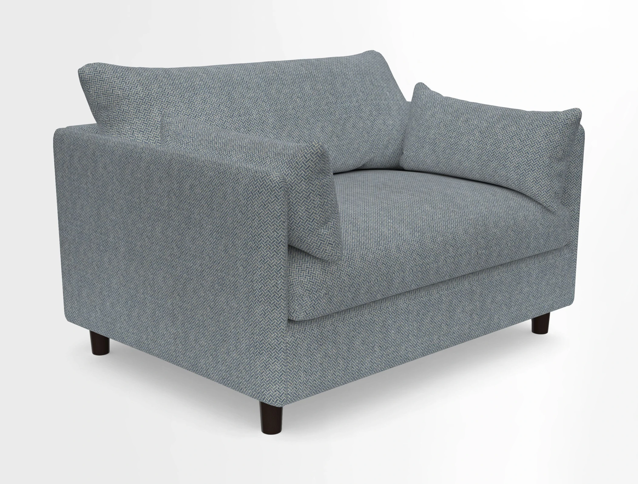 Madehurst Snuggler in Two Tone Plain Biscuit. Loose cover option available