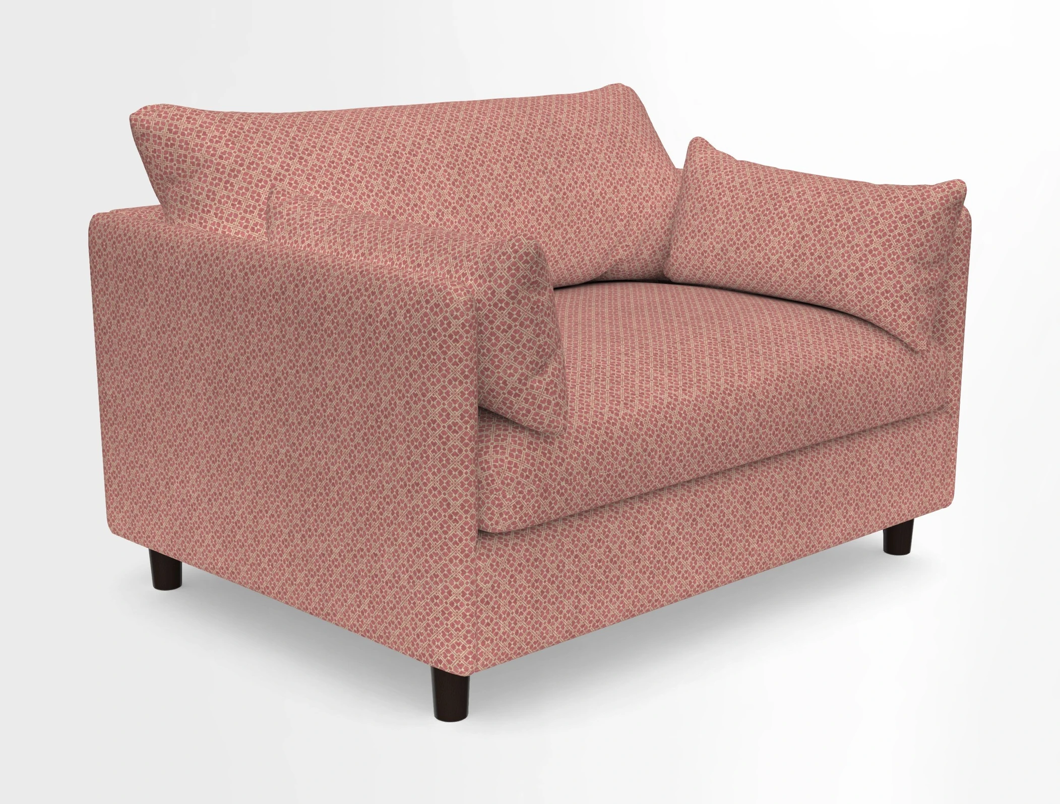 Madehurst Snuggler in Two Tone Plain Biscuit. Loose cover option available