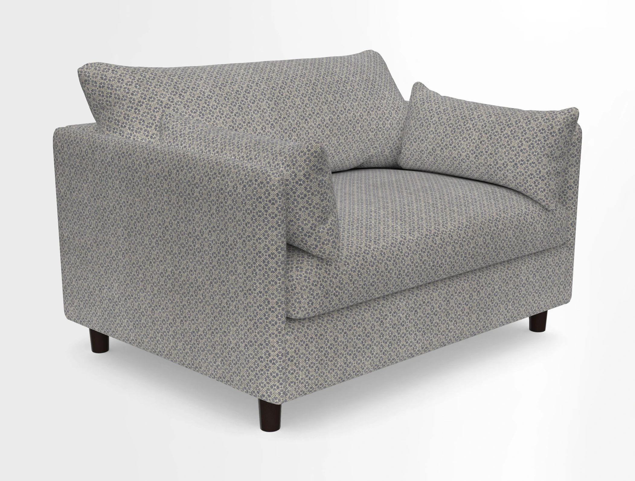 Madehurst Snuggler in Two Tone Plain Biscuit. Loose cover option available