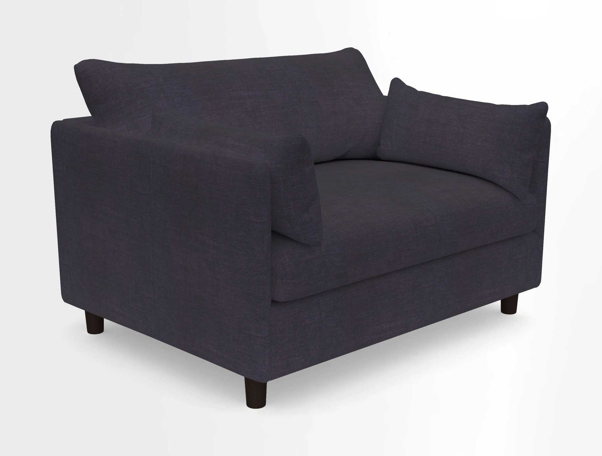 Madehurst Snuggler in Two Tone Plain Biscuit. Loose cover option available