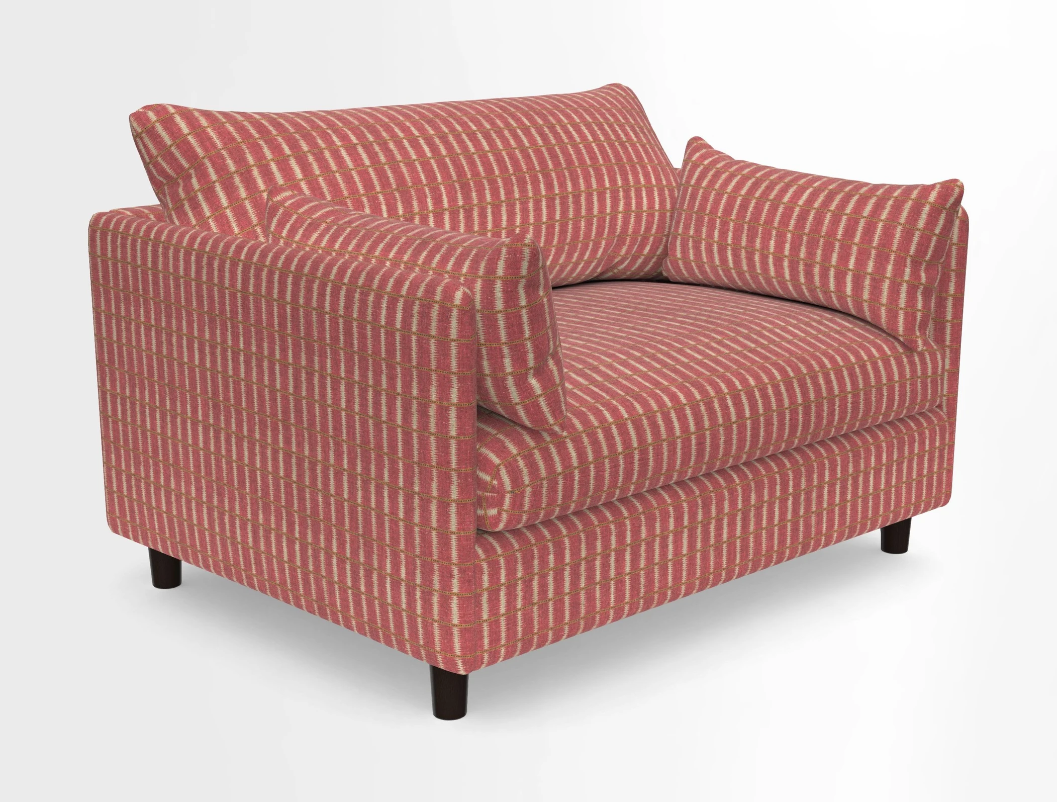 Madehurst Snuggler in Two Tone Plain Biscuit. Loose cover option available