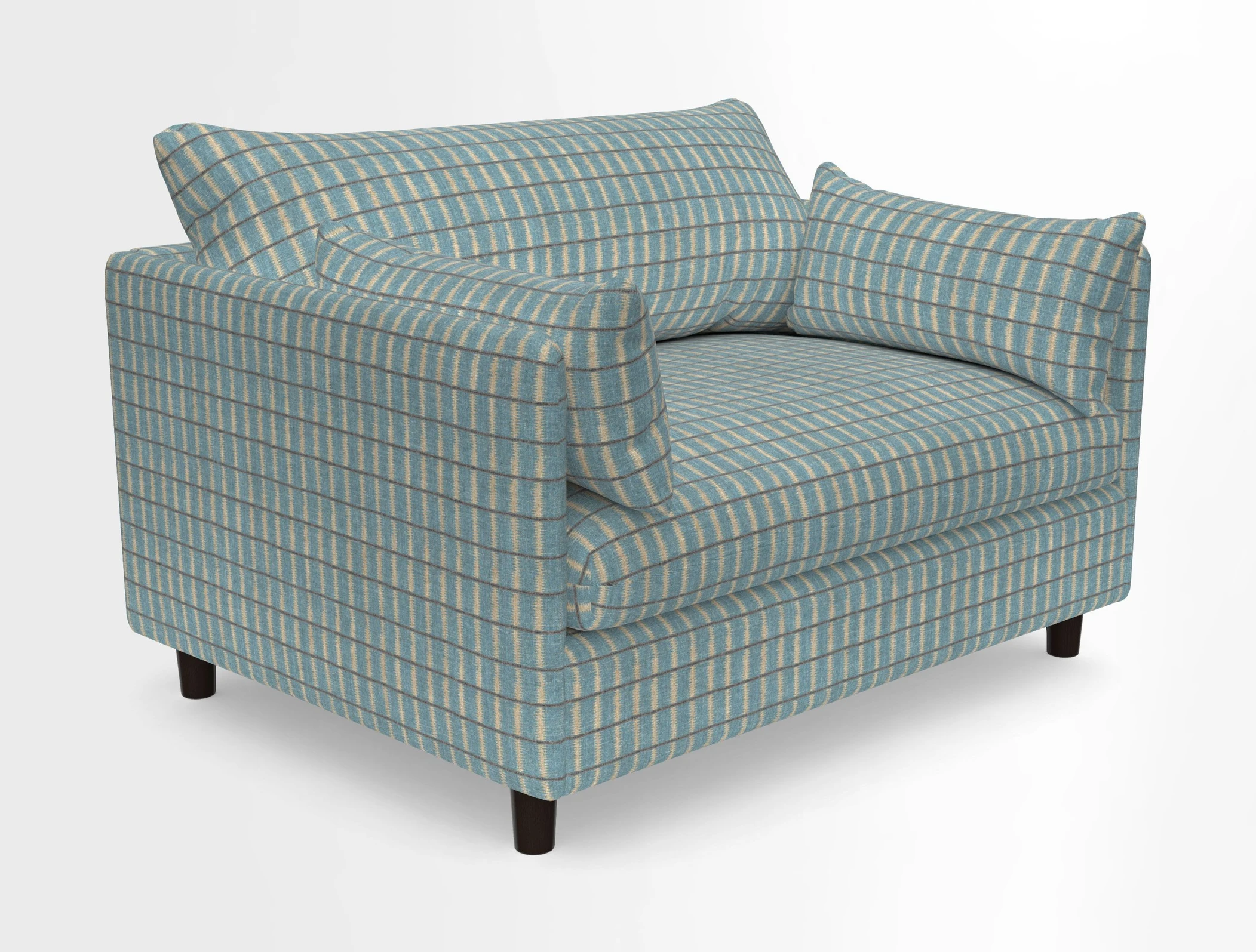 Madehurst Snuggler in Two Tone Plain Biscuit. Loose cover option available