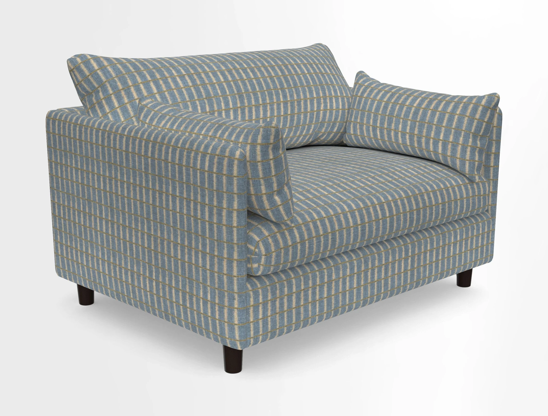 Madehurst Snuggler in Two Tone Plain Biscuit. Loose cover option available