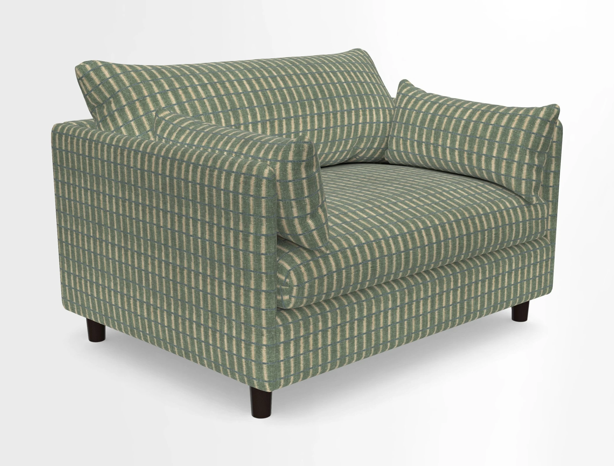 Madehurst Snuggler in Two Tone Plain Biscuit. Loose cover option available