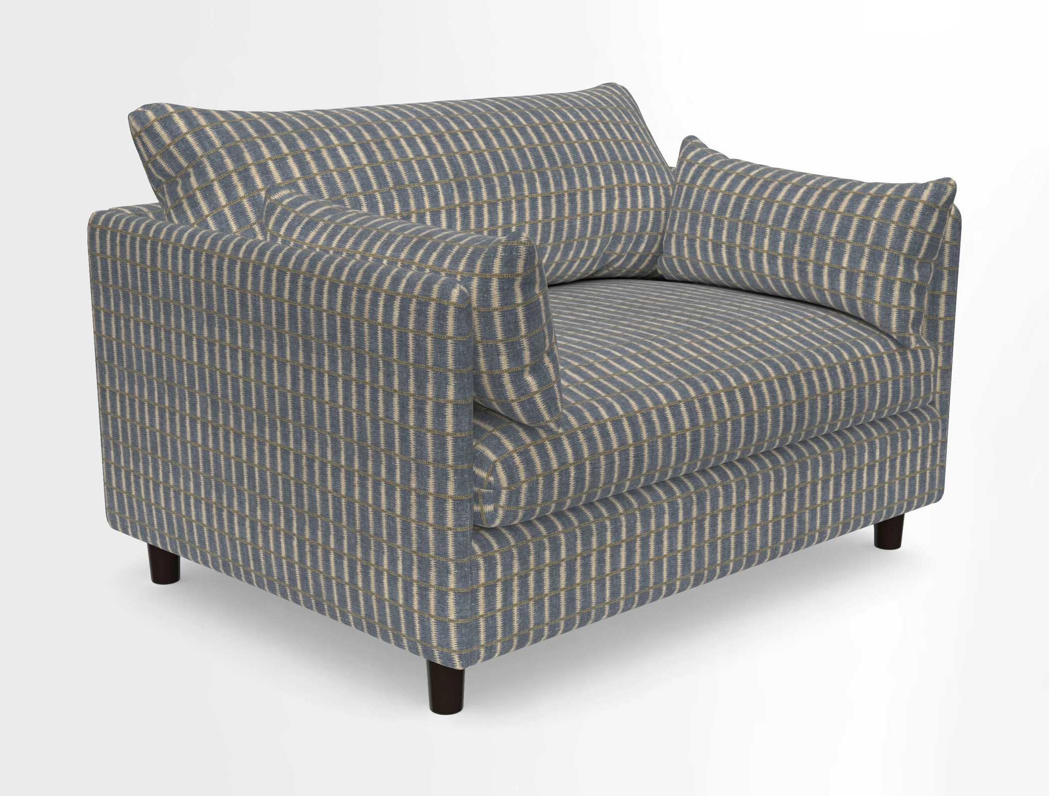 Madehurst Snuggler in Two Tone Plain Biscuit. Loose cover option available