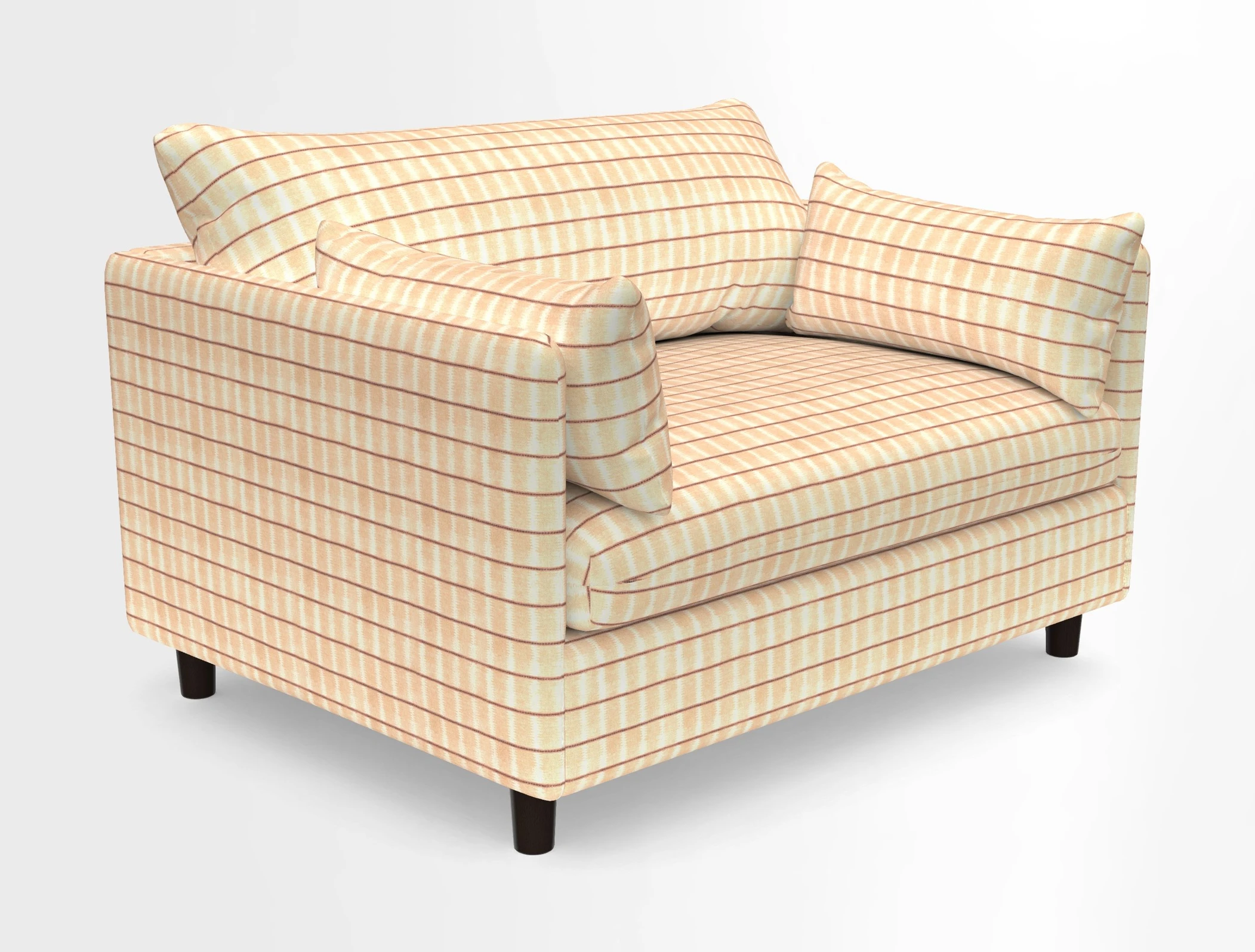 Madehurst Snuggler in Two Tone Plain Biscuit. Loose cover option available