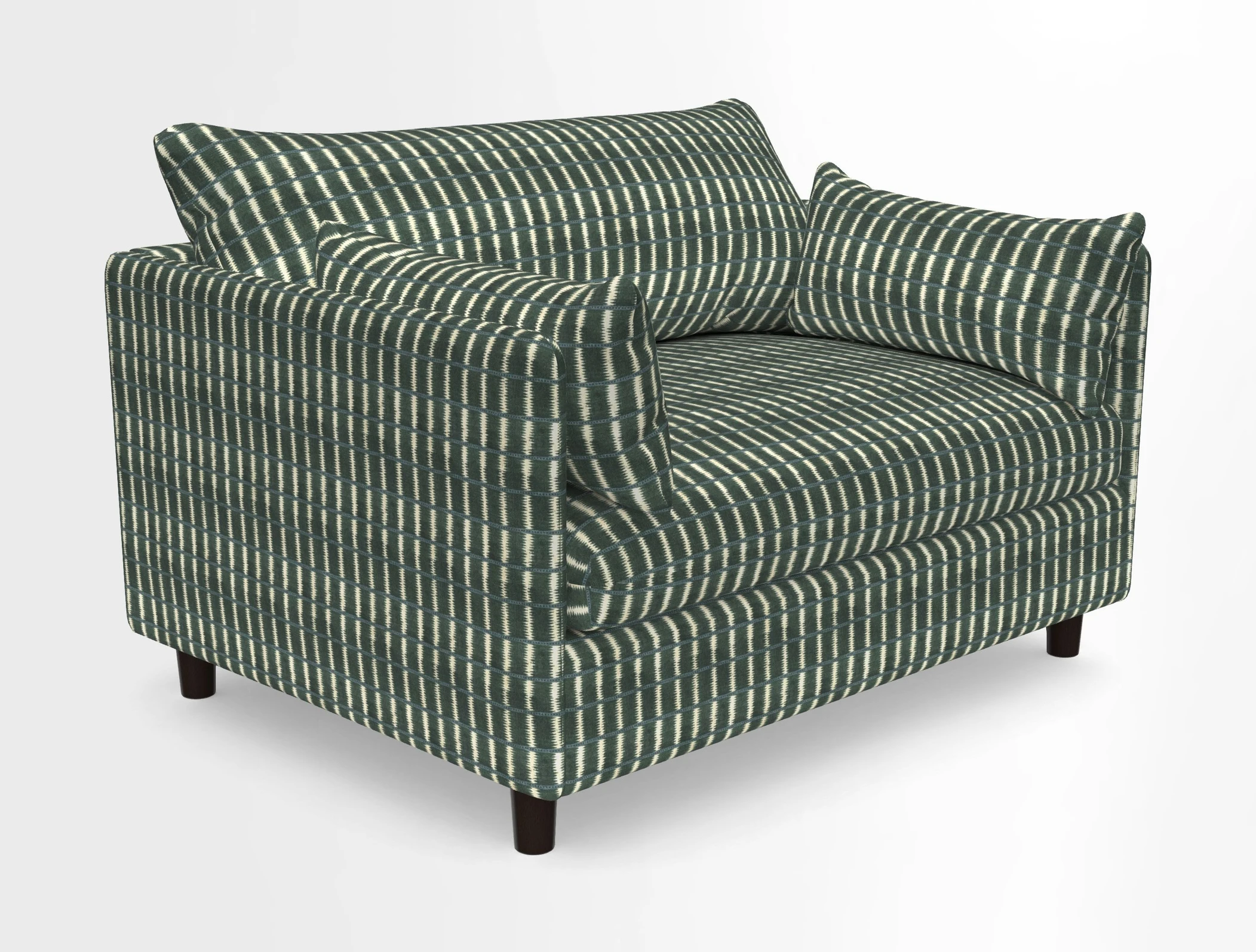 Madehurst Snuggler in Two Tone Plain Biscuit. Loose cover option available