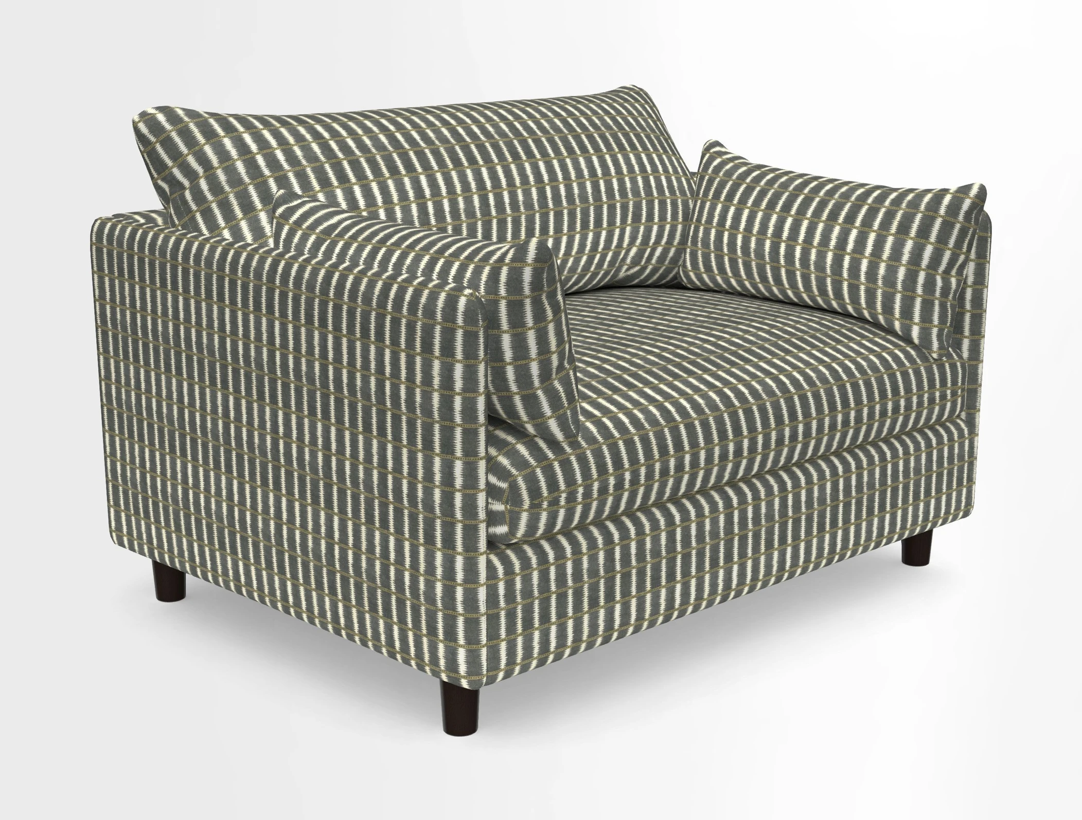 Madehurst Snuggler in Two Tone Plain Biscuit. Loose cover option available