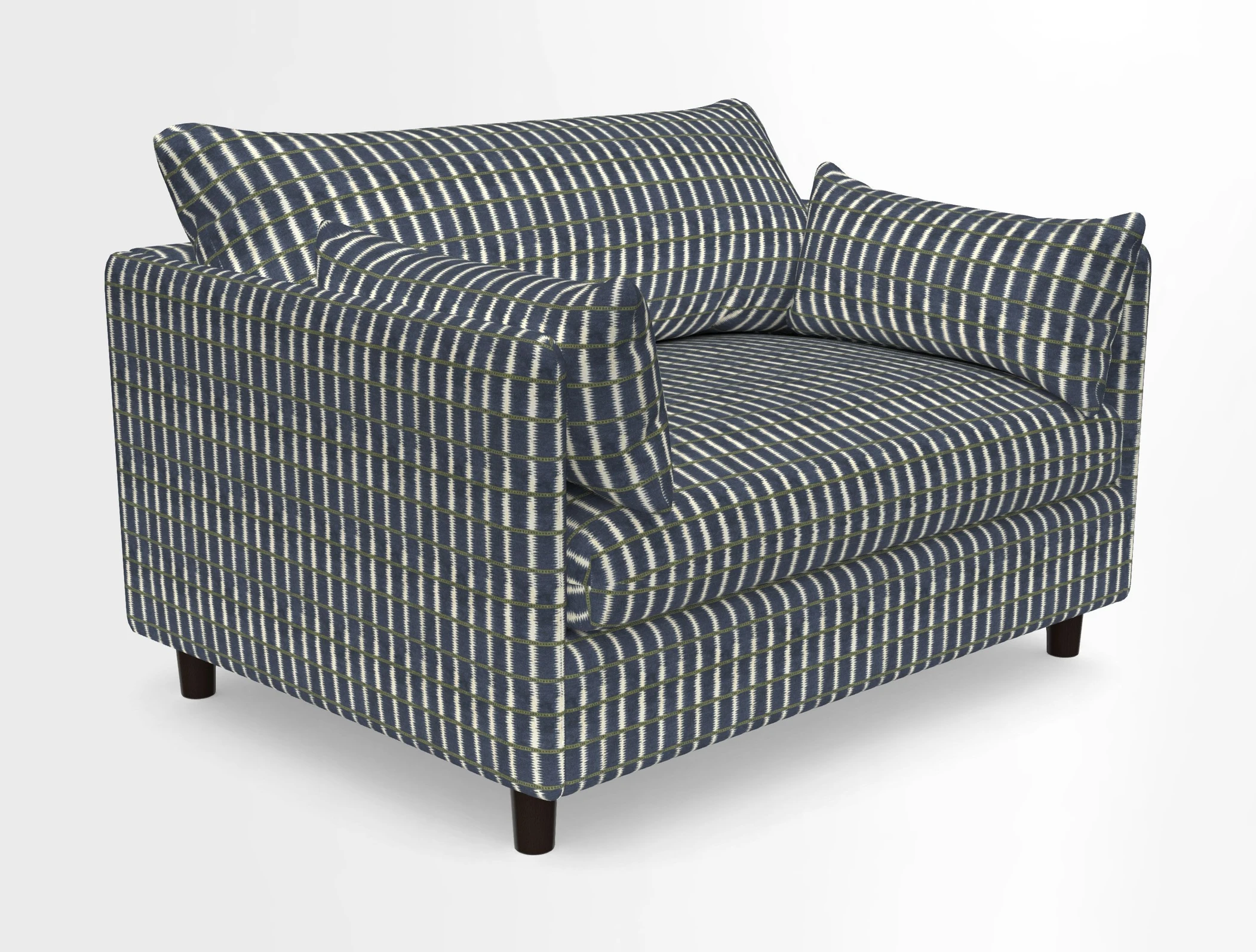 Madehurst Snuggler in Two Tone Plain Biscuit. Loose cover option available