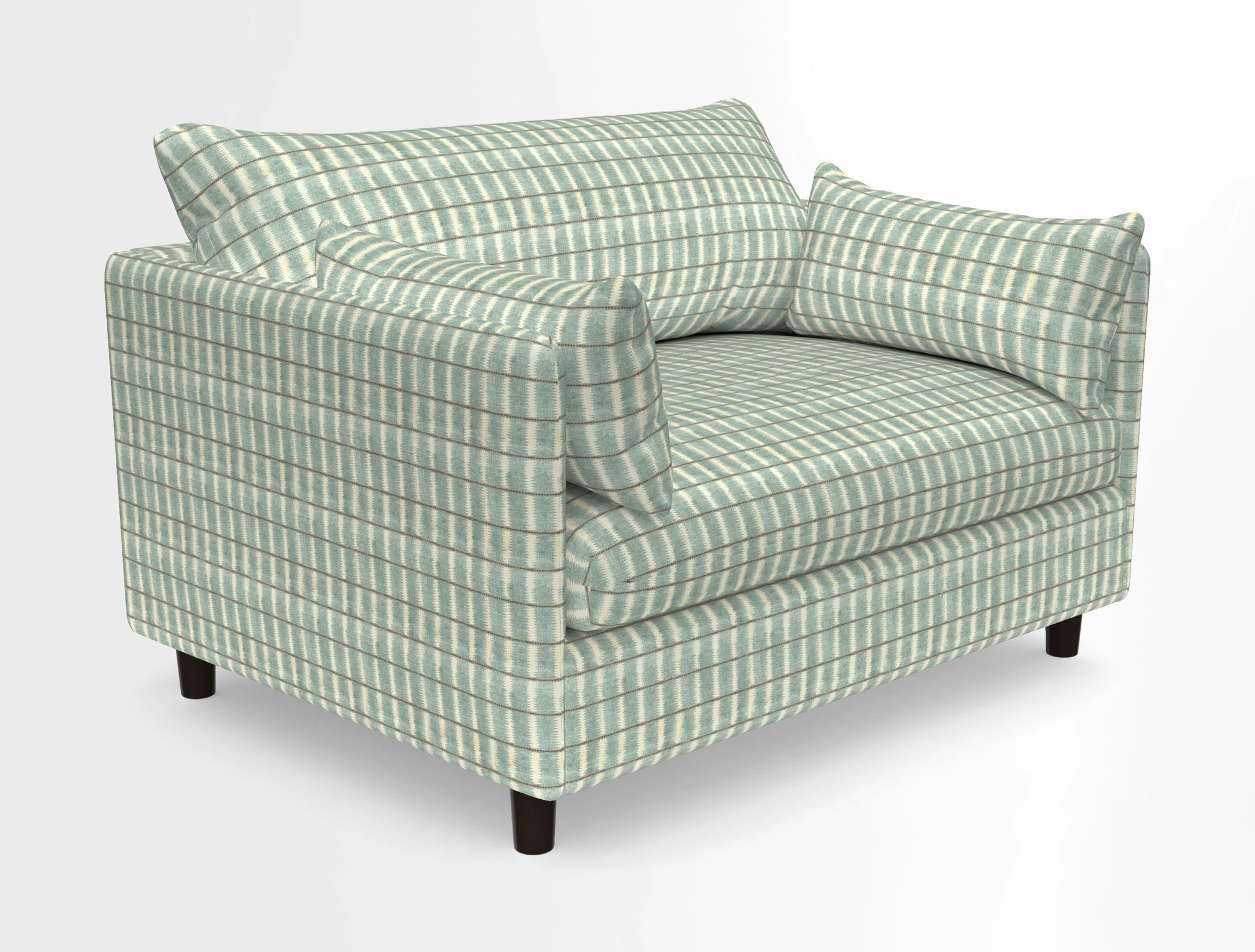 Madehurst Snuggler in Two Tone Plain Biscuit. Loose cover option available