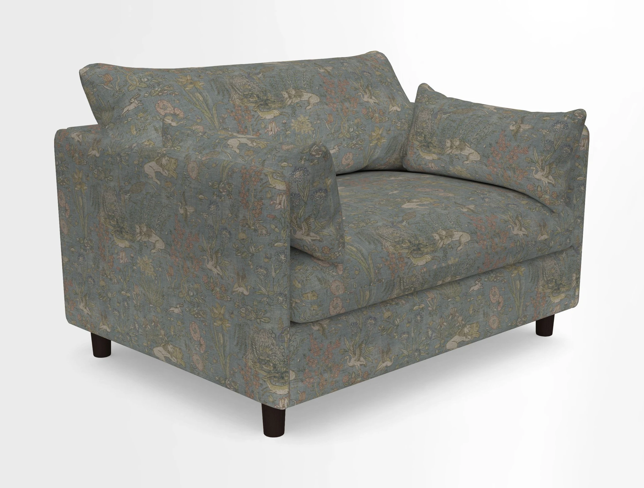 Madehurst Snuggler in Two Tone Plain Biscuit. Loose cover option available