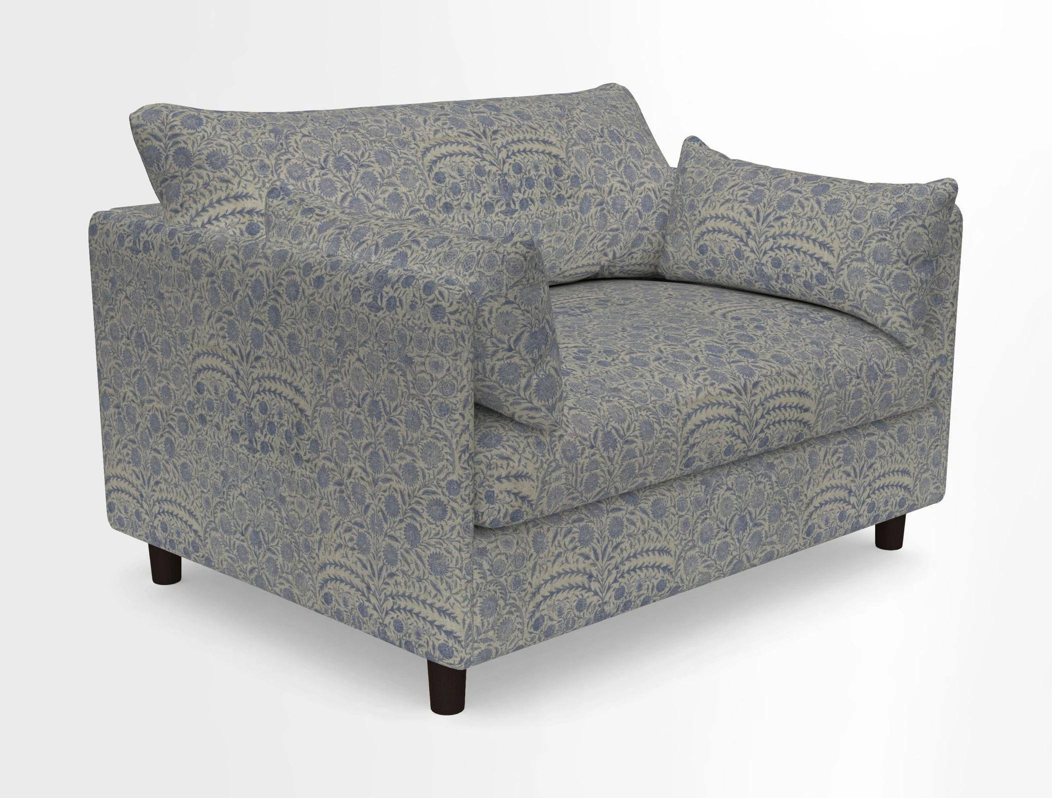 Madehurst Snuggler in Two Tone Plain Biscuit. Loose cover option available