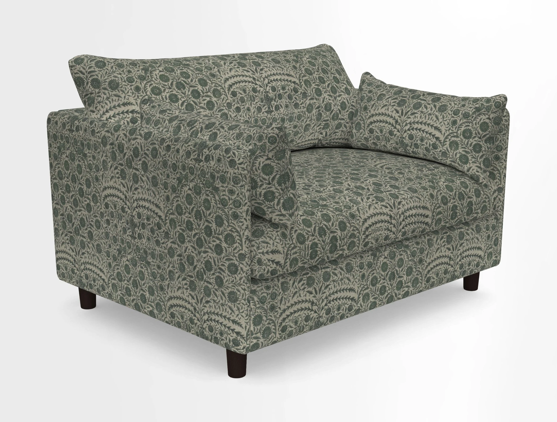 Madehurst Snuggler in Two Tone Plain Biscuit. Loose cover option available