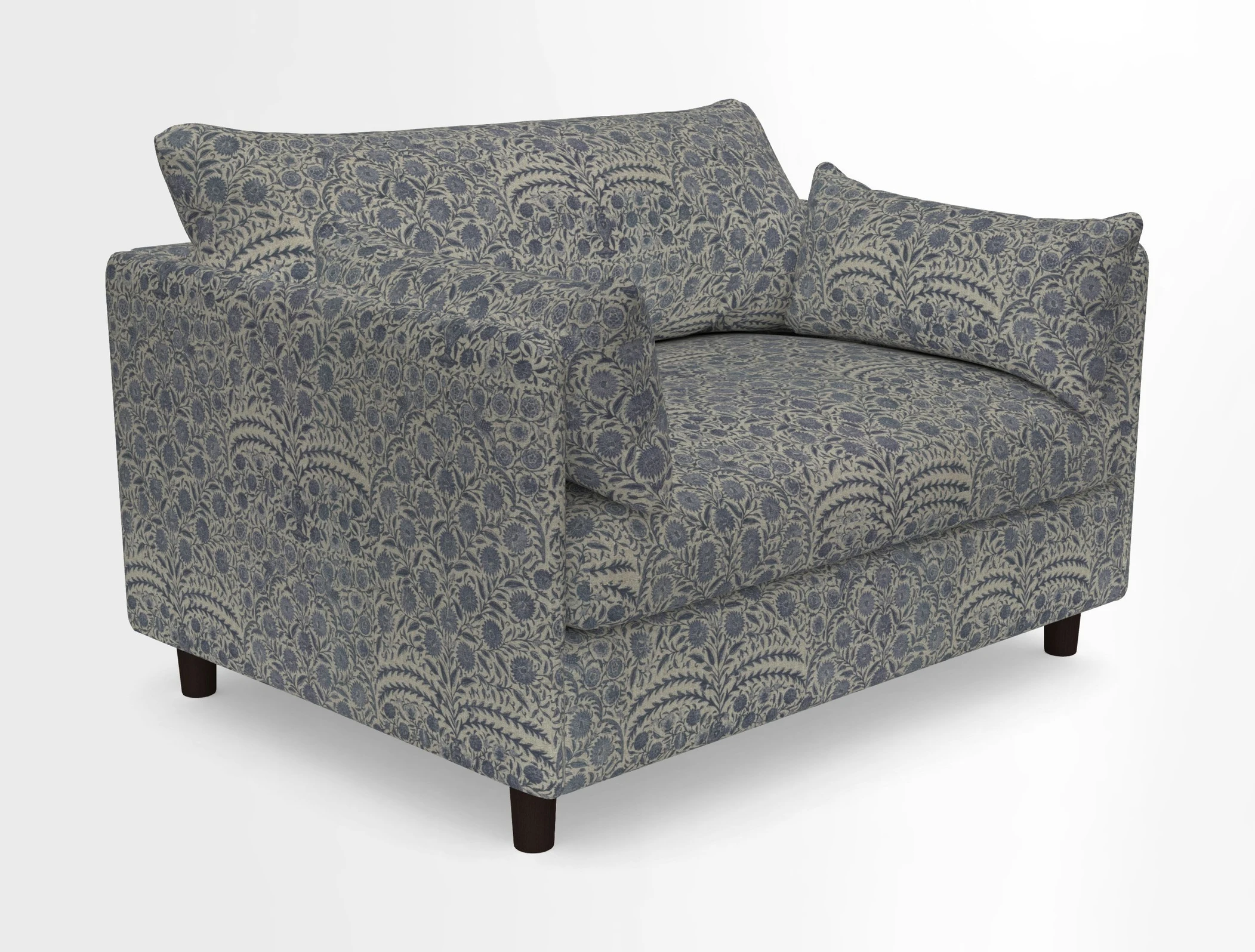 Madehurst Snuggler in Two Tone Plain Biscuit. Loose cover option available