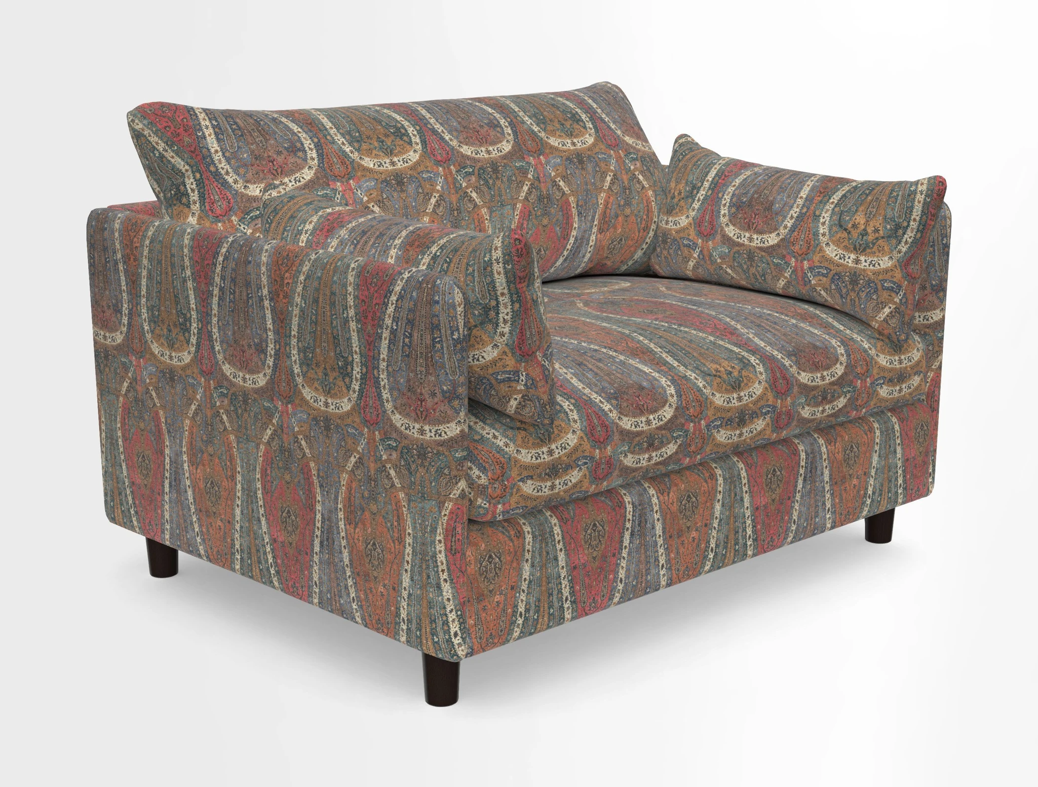 Madehurst Snuggler in Two Tone Plain Biscuit. Loose cover option available