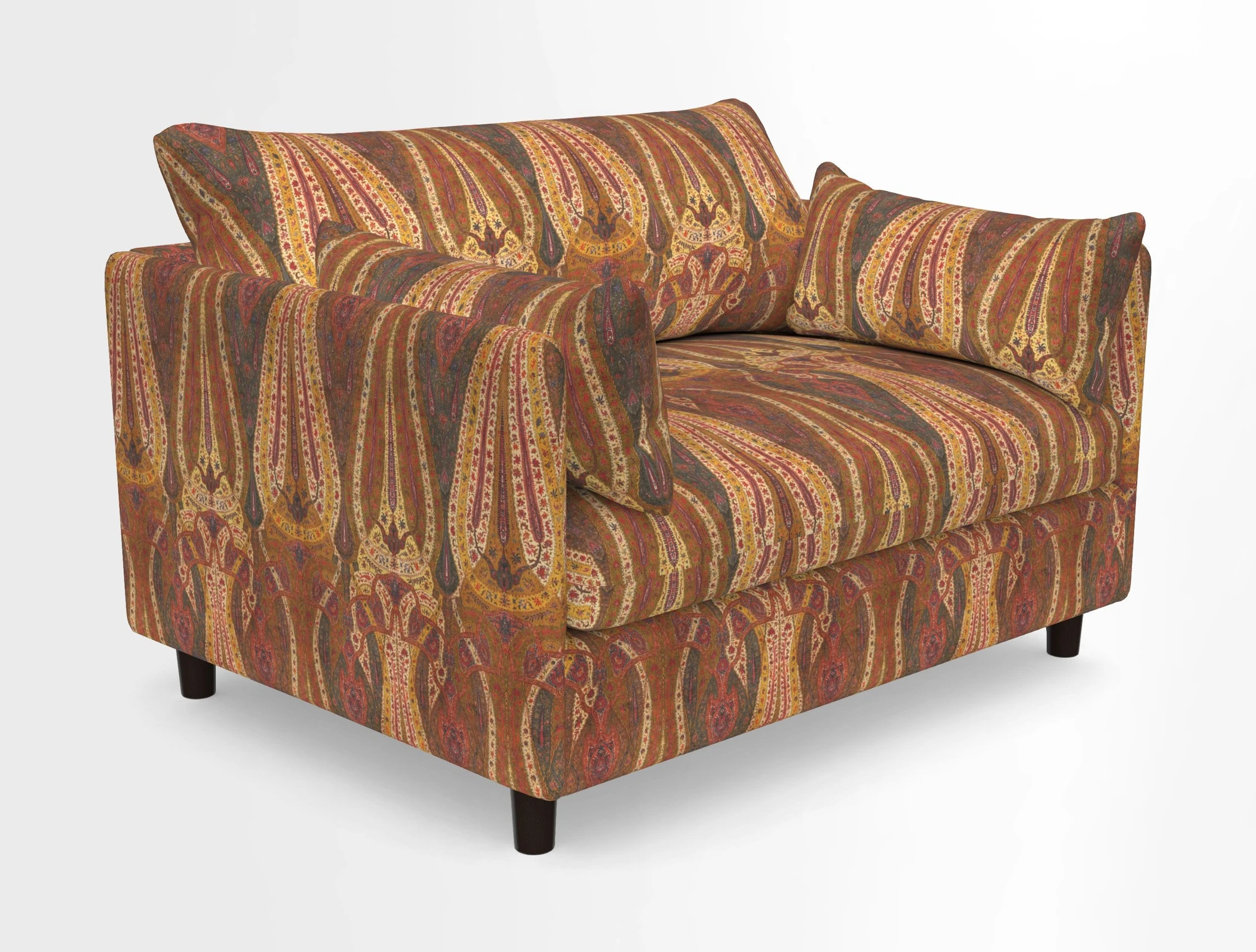 Madehurst Snuggler in Two Tone Plain Biscuit. Loose cover option available