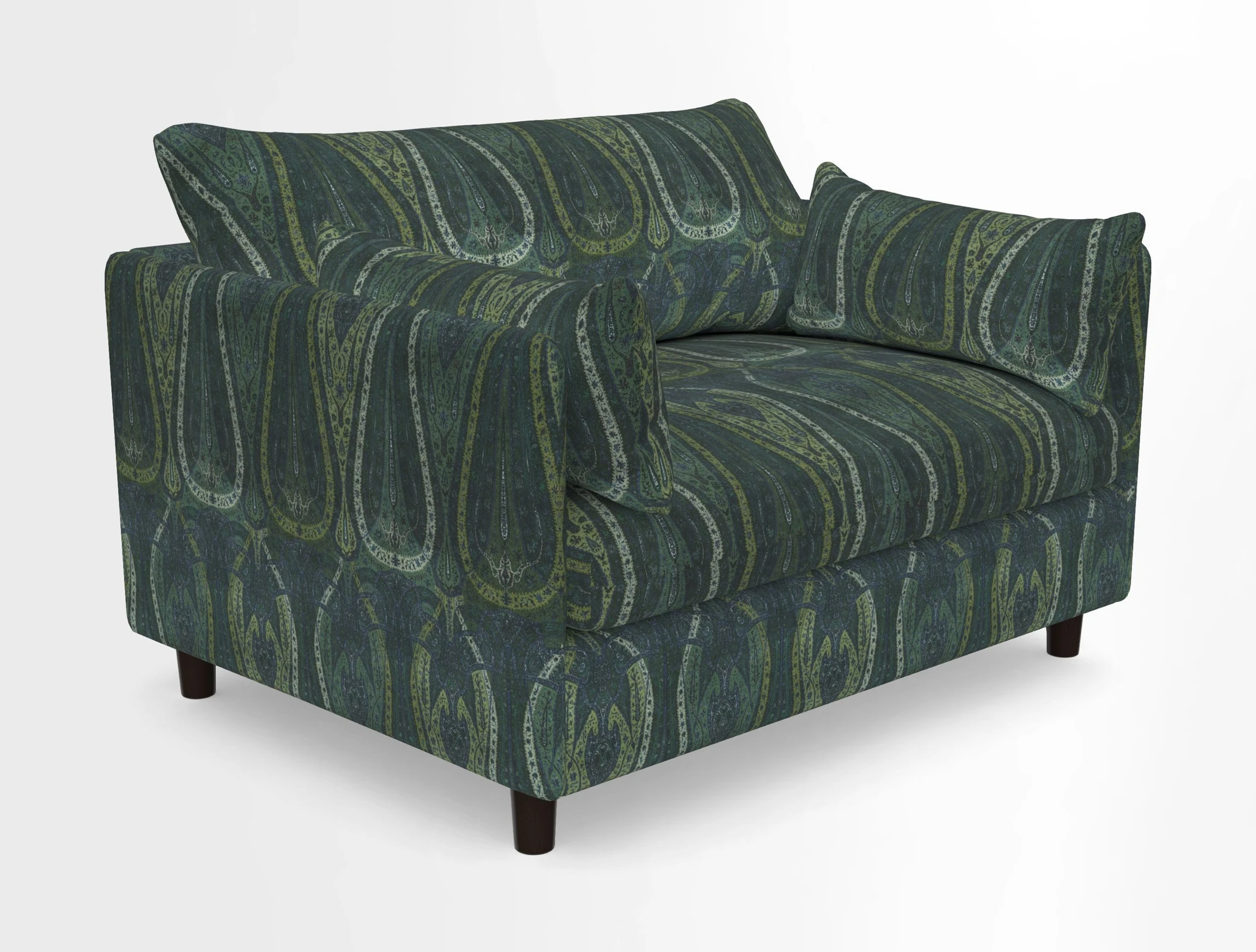 Madehurst Snuggler in Two Tone Plain Biscuit. Loose cover option available