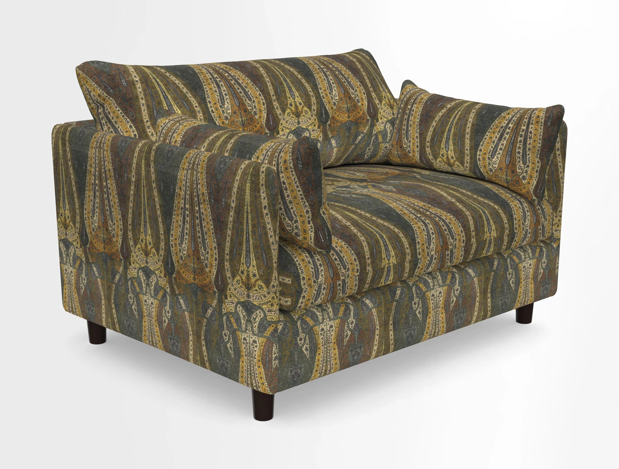 Madehurst Snuggler in Two Tone Plain Biscuit. Loose cover option available