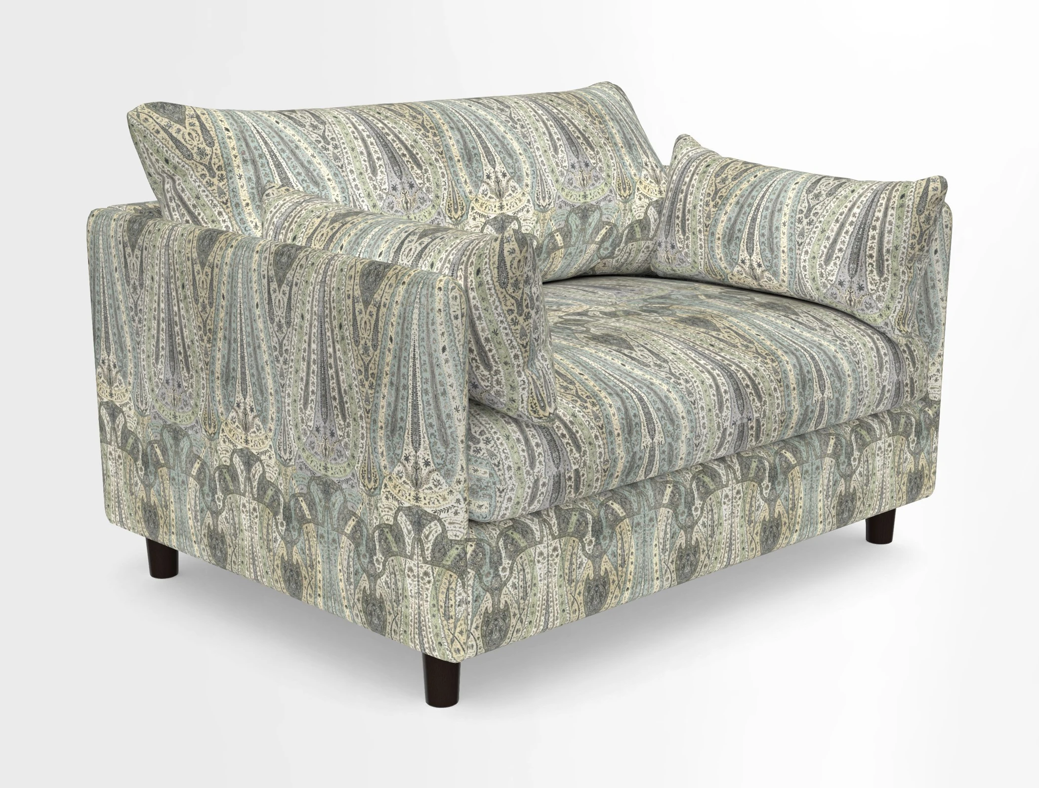 Madehurst Snuggler in Two Tone Plain Biscuit. Loose cover option available