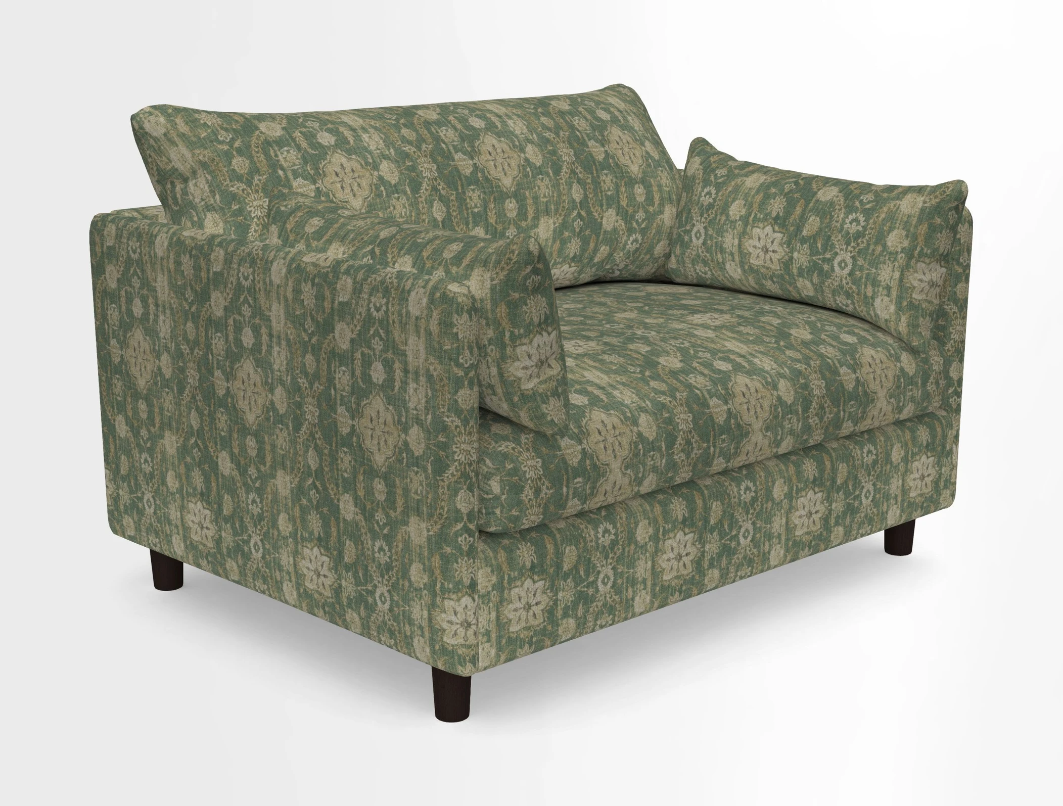 Madehurst Snuggler in Two Tone Plain Biscuit. Loose cover option available
