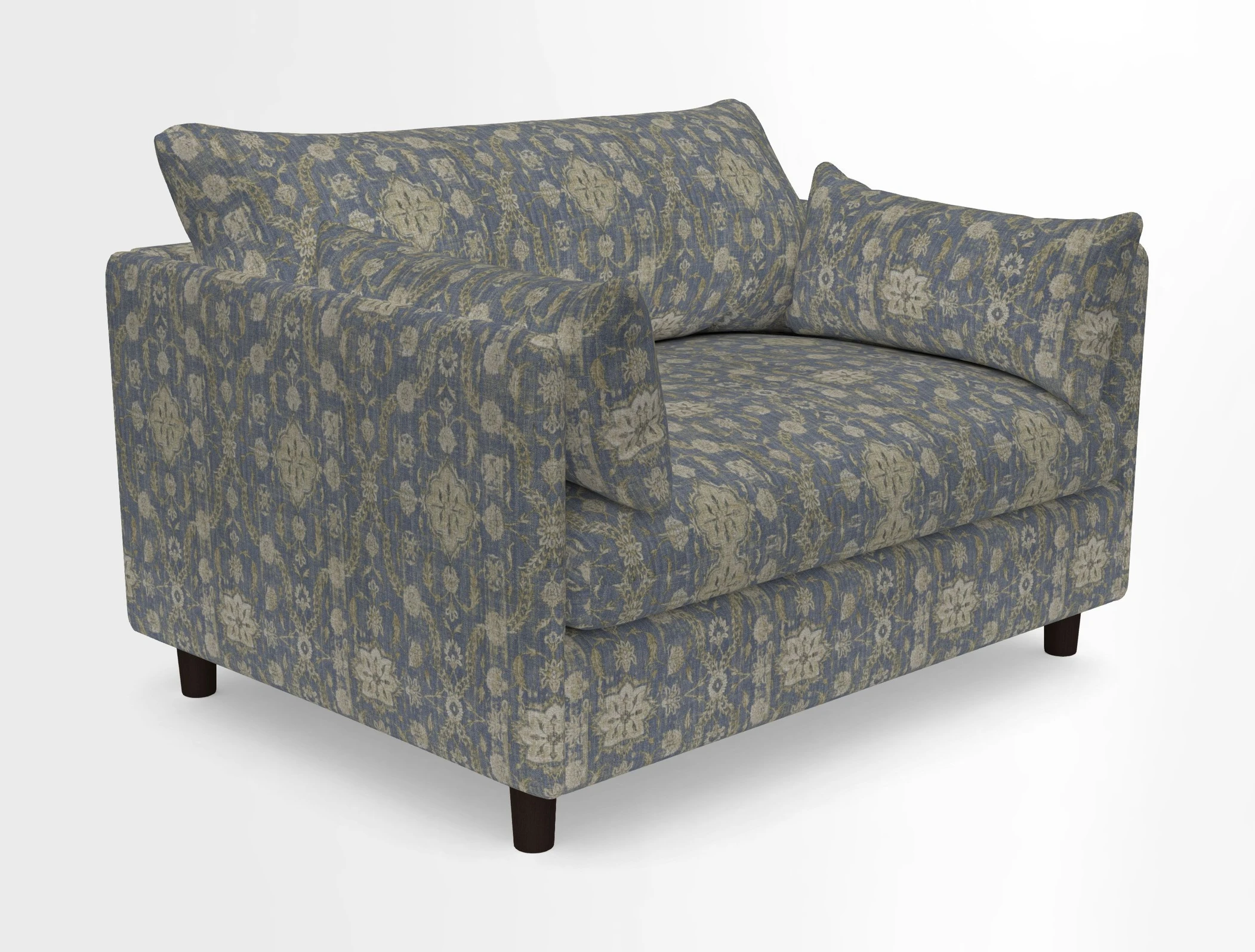 Madehurst Snuggler in Two Tone Plain Biscuit. Loose cover option available