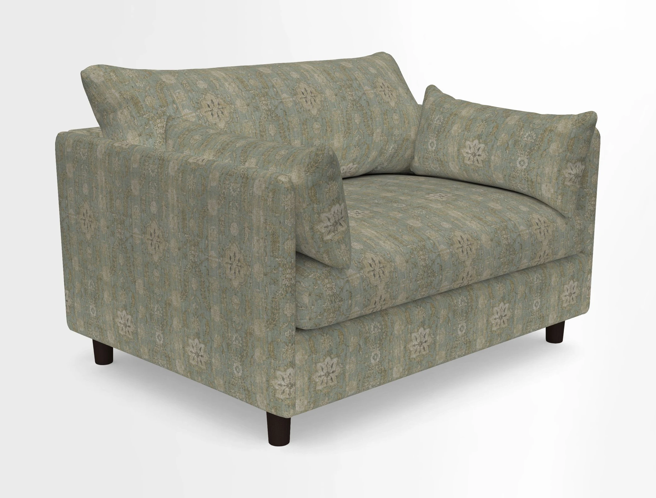 Madehurst Snuggler in Two Tone Plain Biscuit. Loose cover option available
