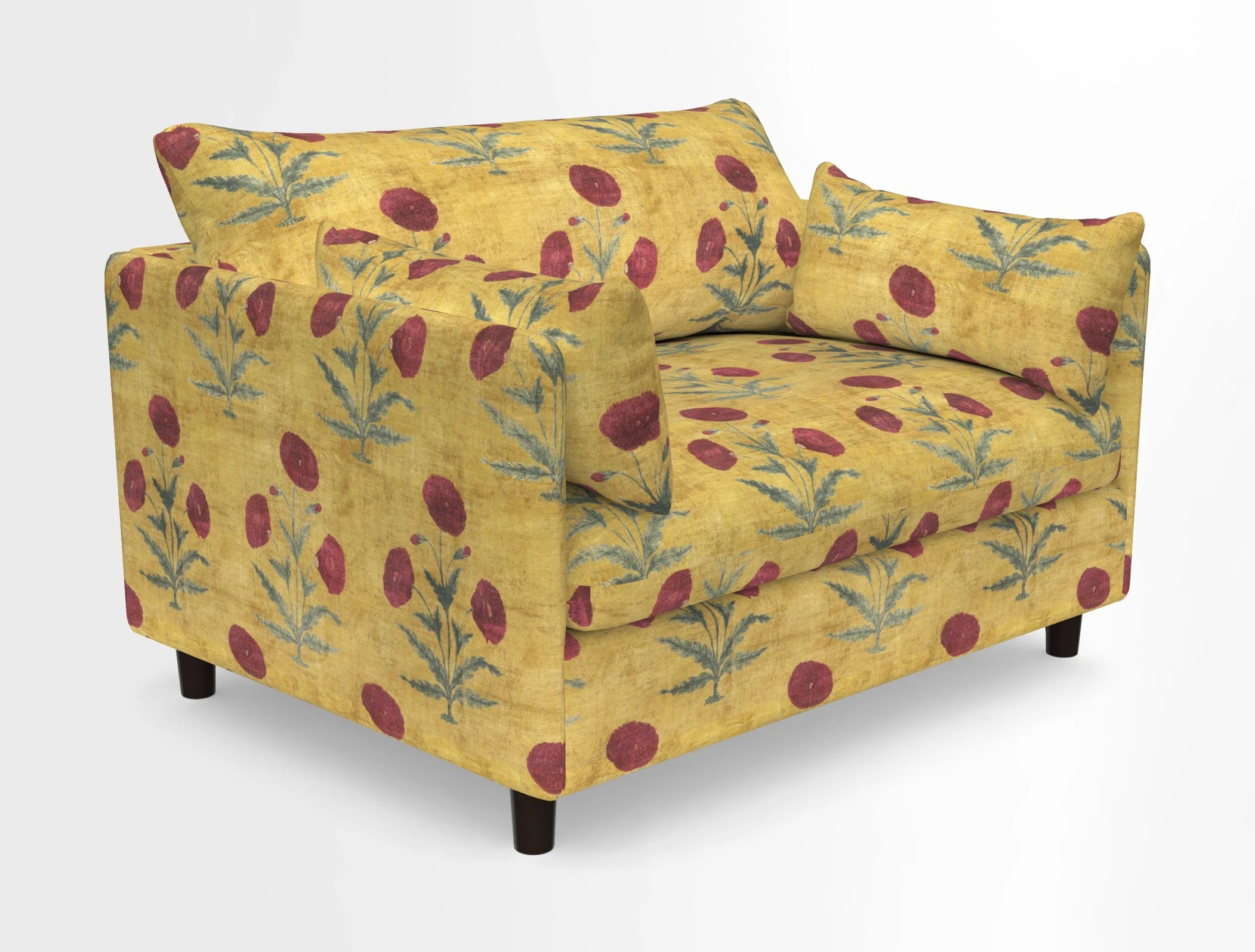 Madehurst Snuggler in Two Tone Plain Biscuit. Loose cover option available