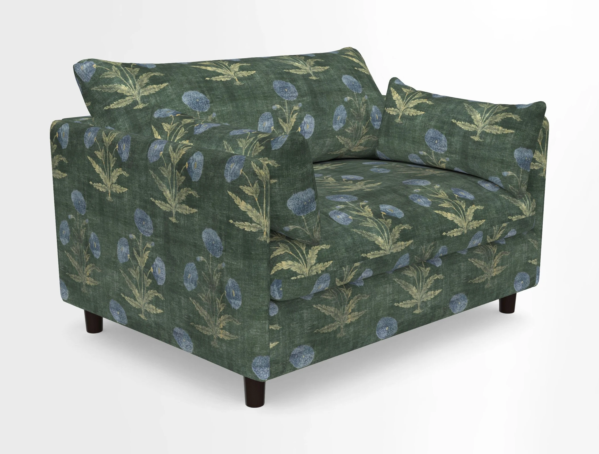 Madehurst Snuggler in Two Tone Plain Biscuit. Loose cover option available