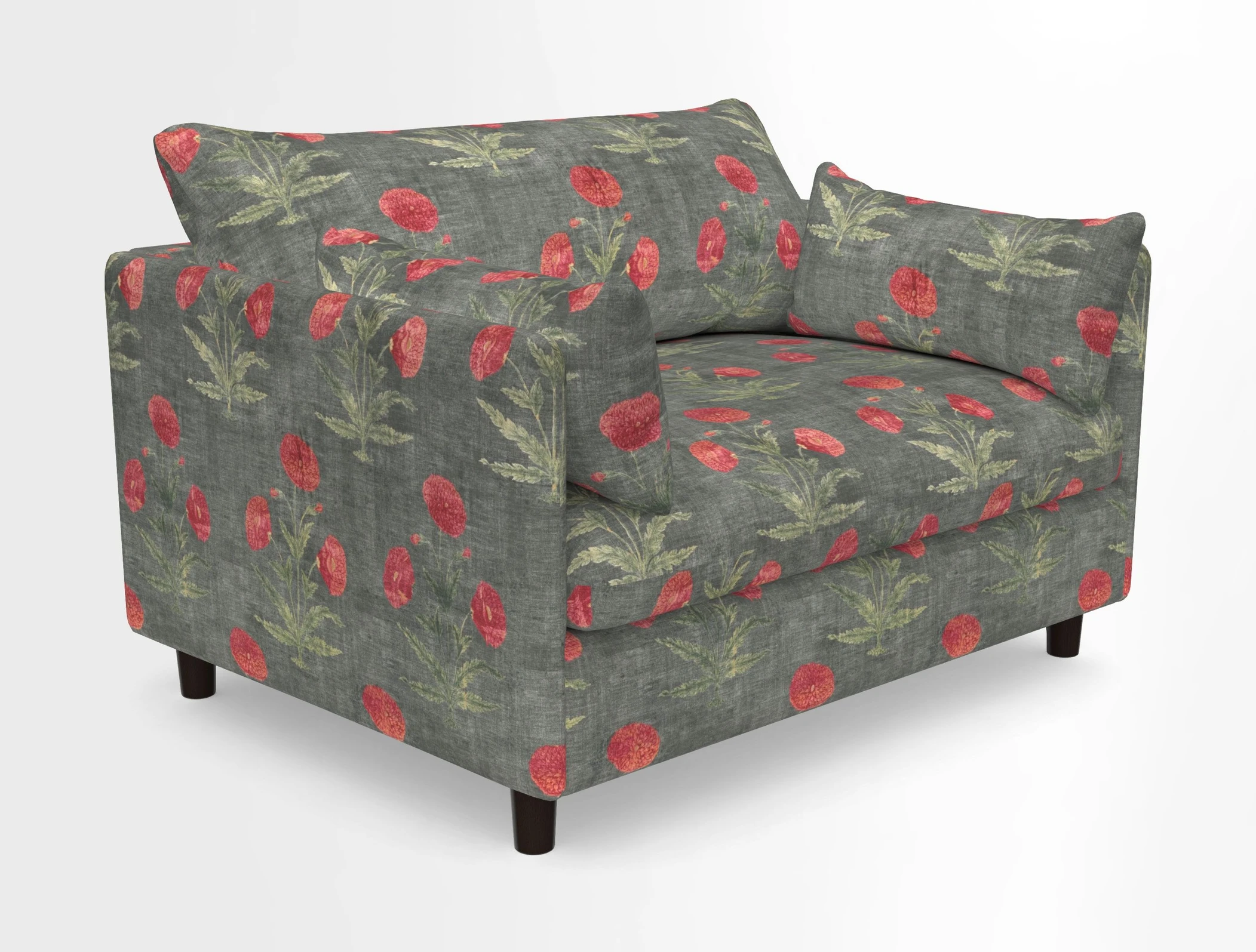 Madehurst Snuggler in Two Tone Plain Biscuit. Loose cover option available
