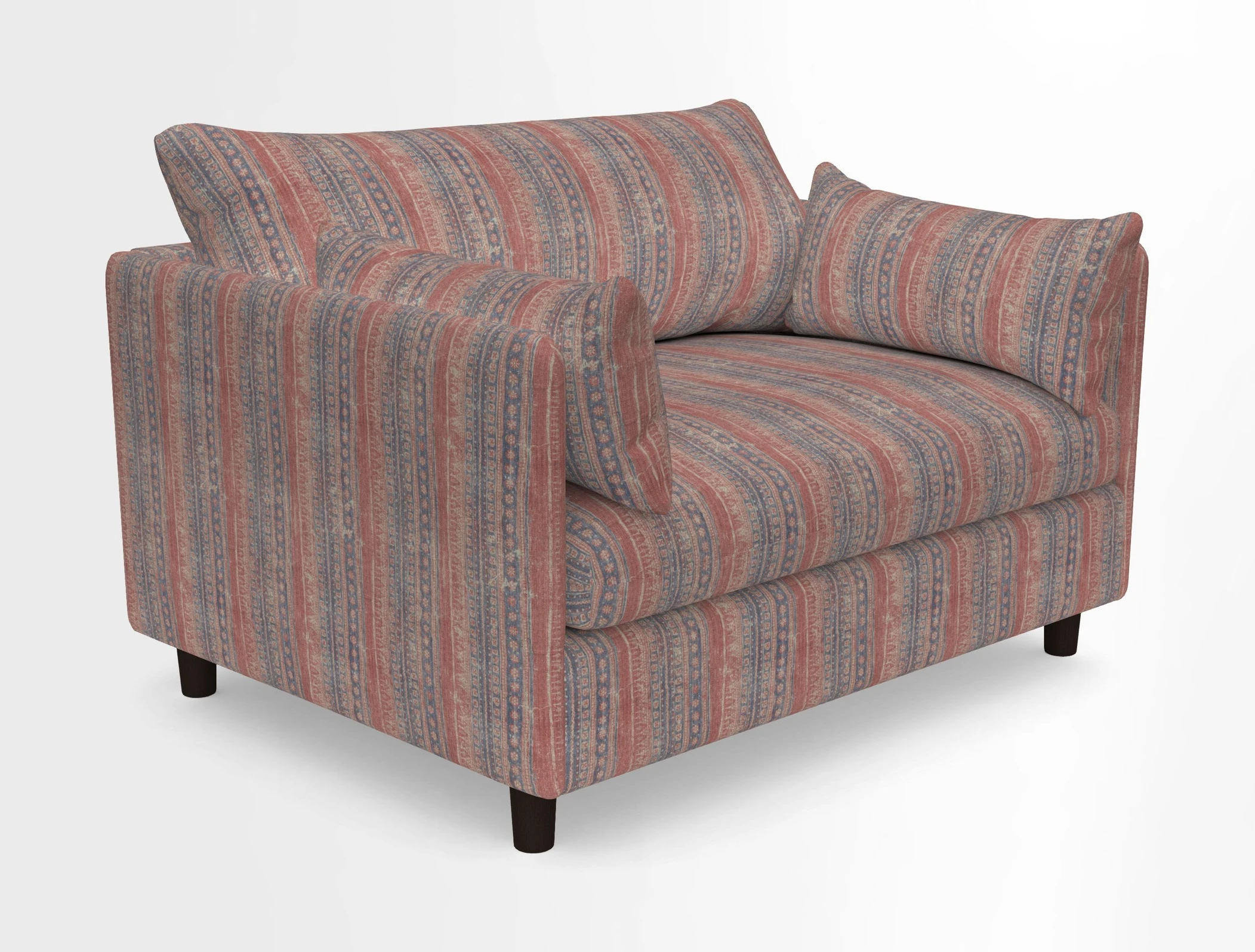Madehurst Snuggler in Two Tone Plain Biscuit. Loose cover option available