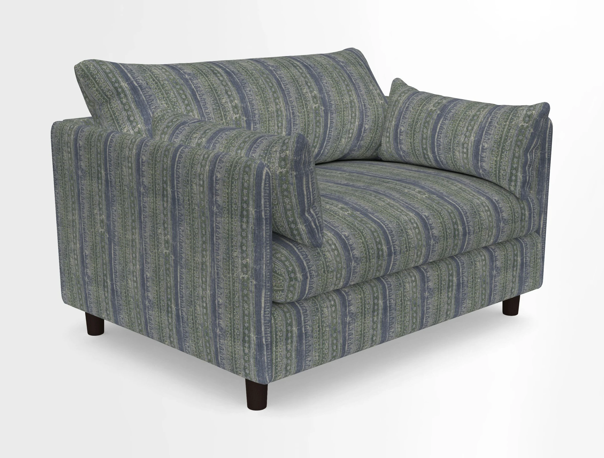 Madehurst Snuggler in Two Tone Plain Biscuit. Loose cover option available