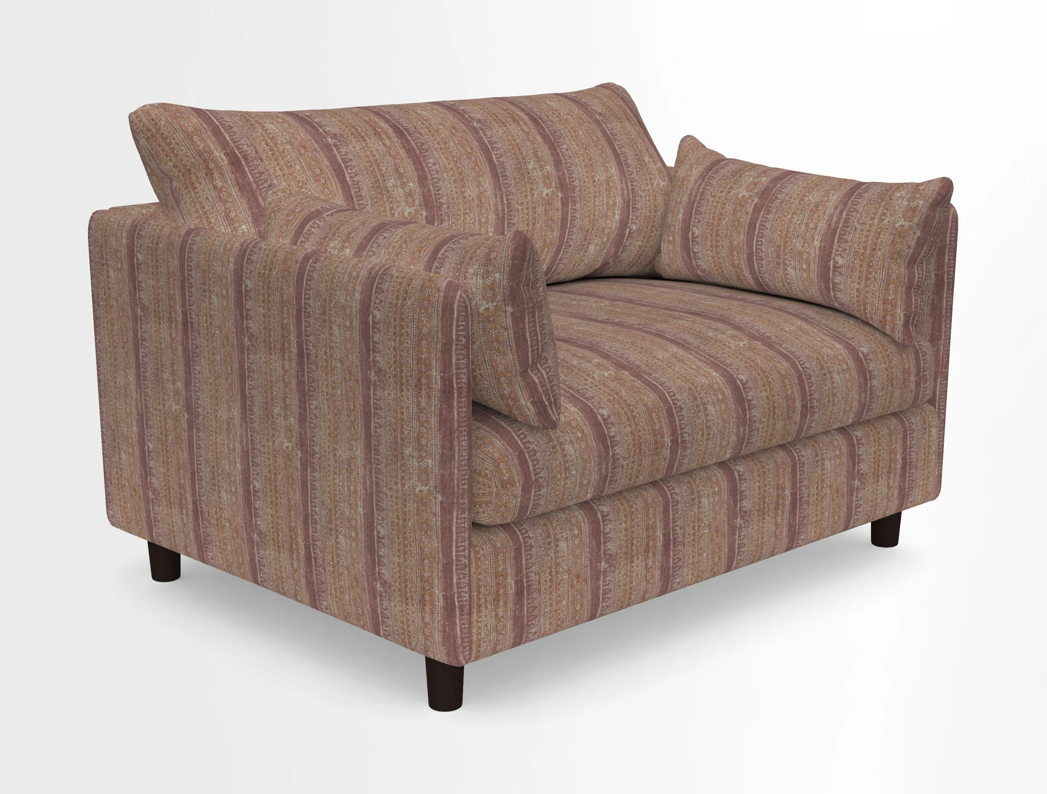Madehurst Snuggler in Two Tone Plain Biscuit. Loose cover option available