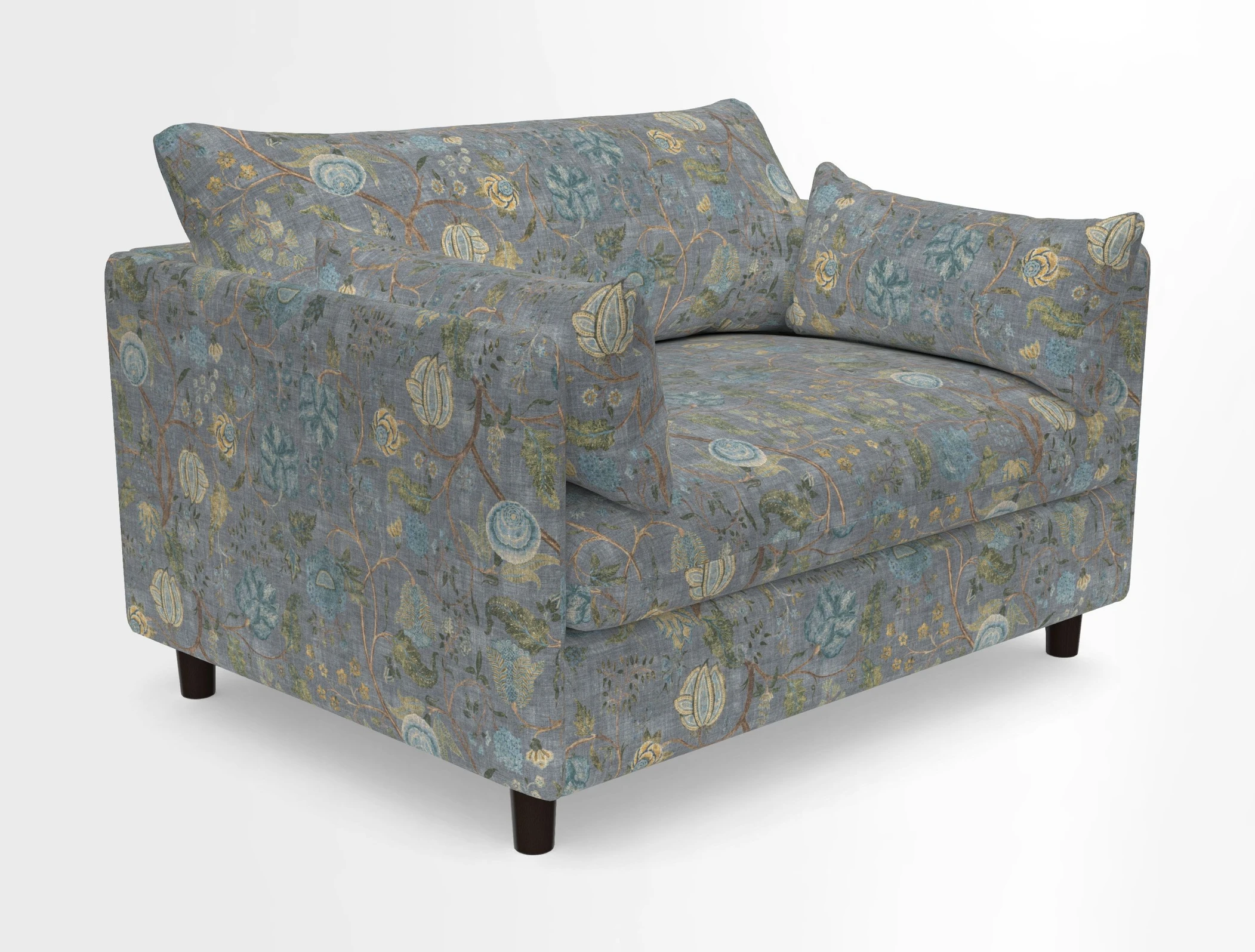 Madehurst Snuggler in Two Tone Plain Biscuit. Loose cover option available