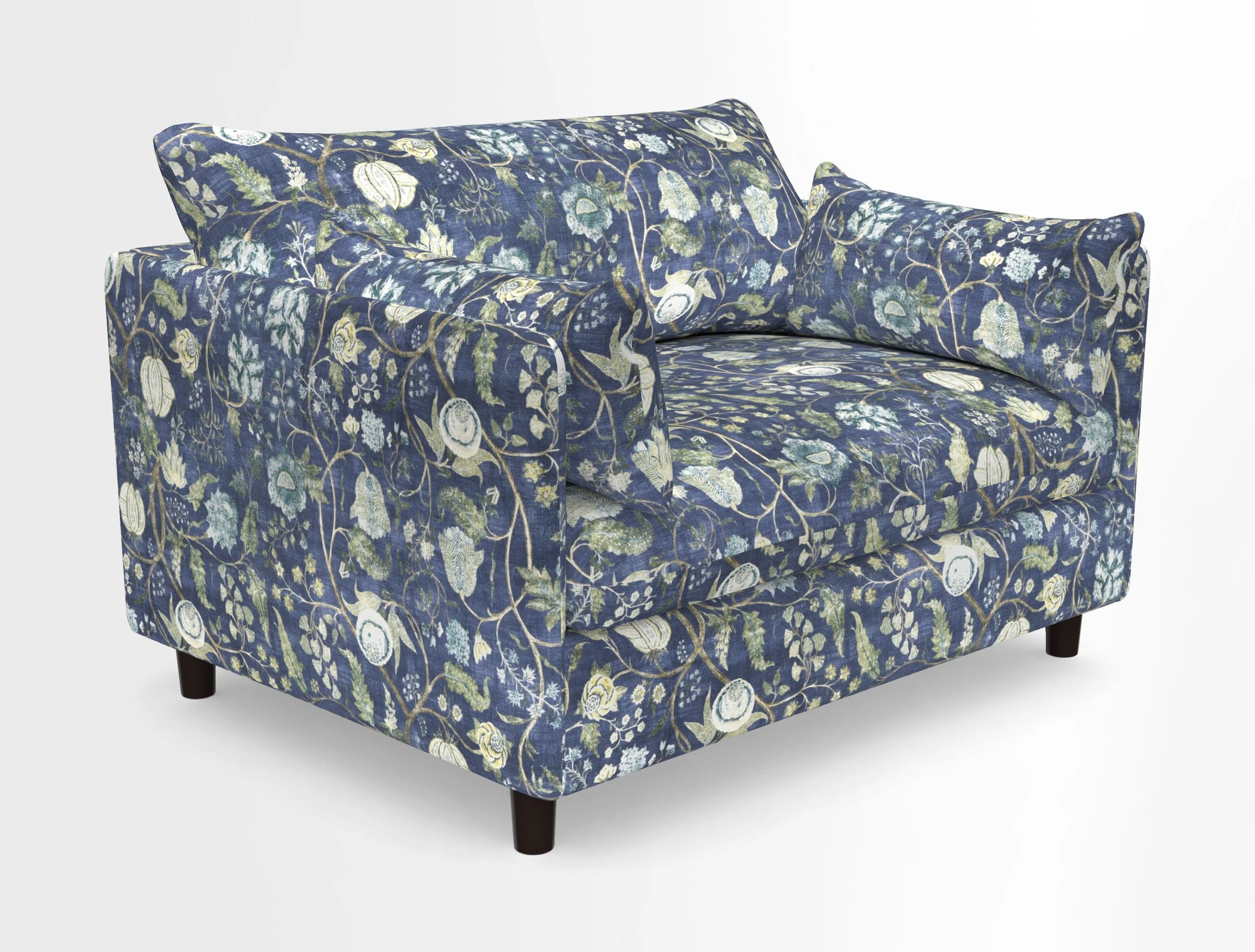 Madehurst Snuggler in Two Tone Plain Biscuit. Loose cover option available
