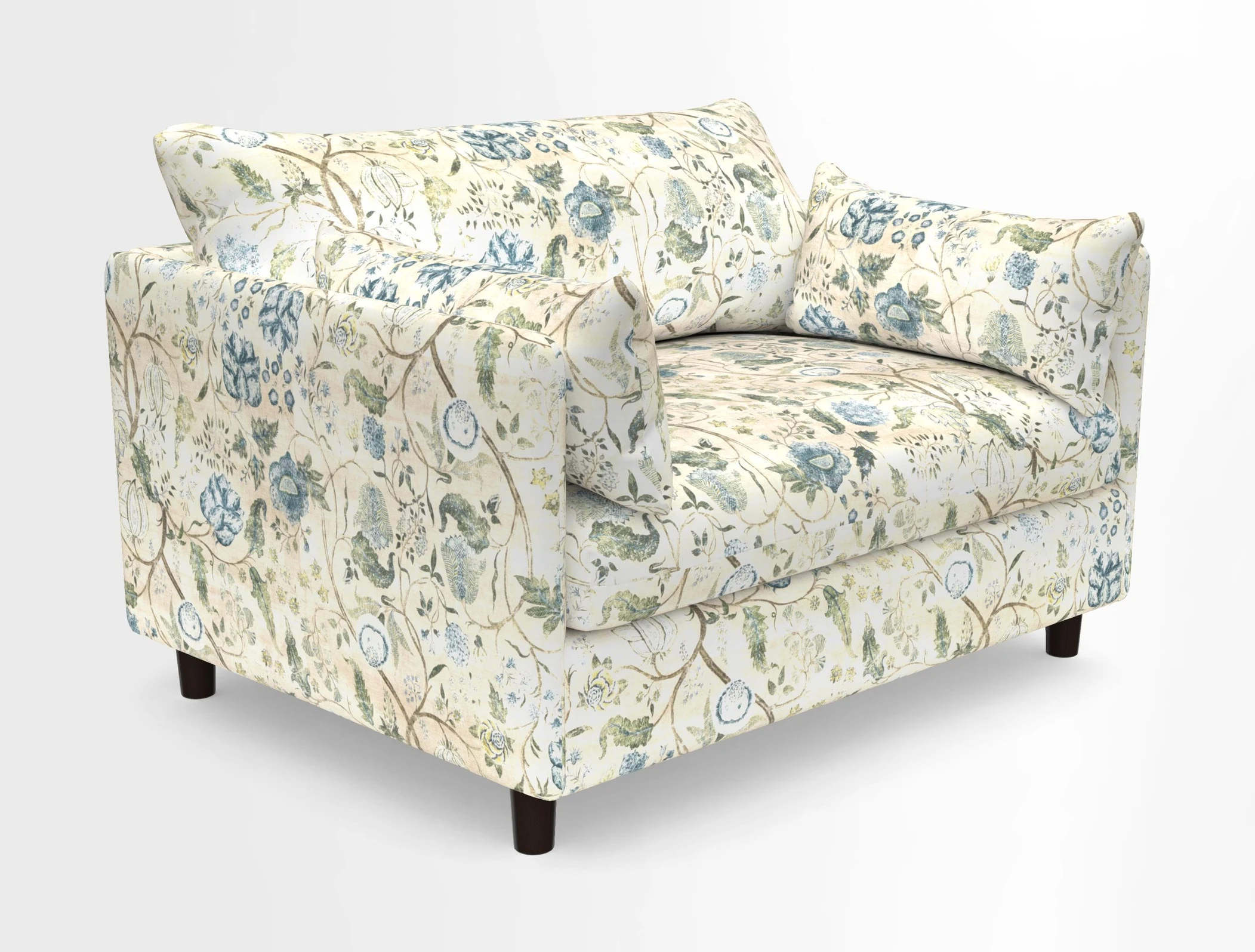 Madehurst Snuggler in Two Tone Plain Biscuit. Loose cover option available