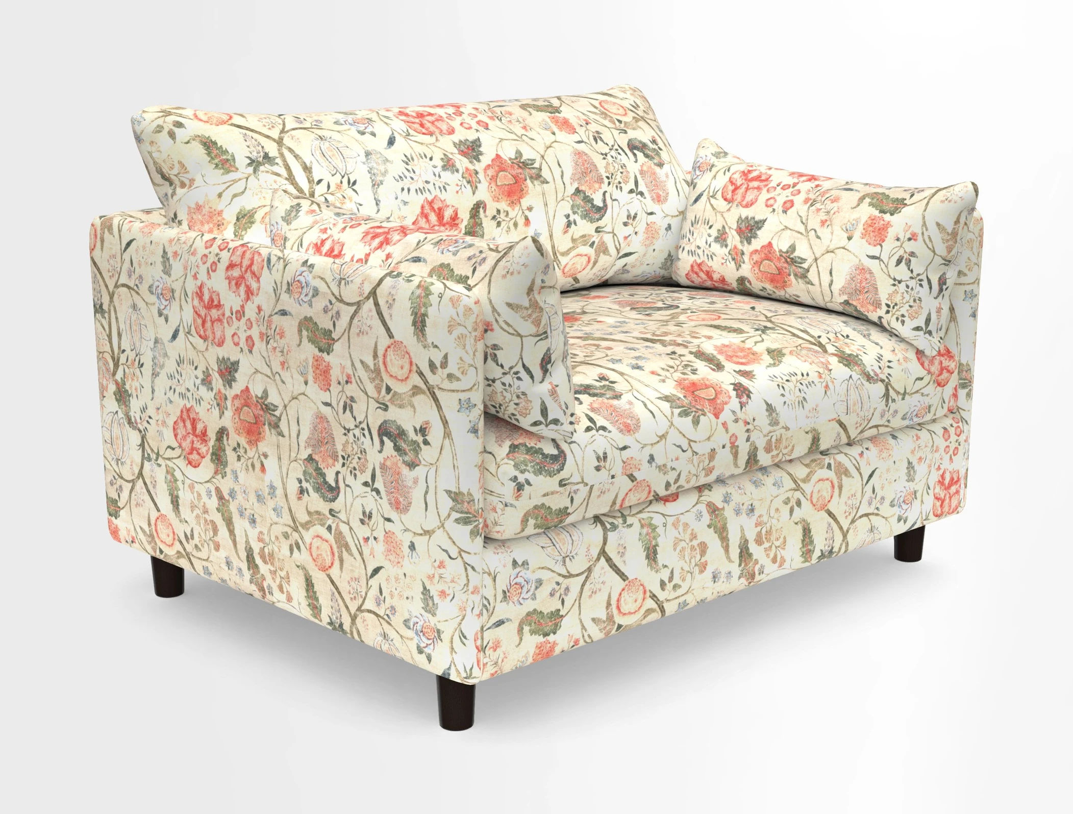 Madehurst Snuggler in Two Tone Plain Biscuit. Loose cover option available