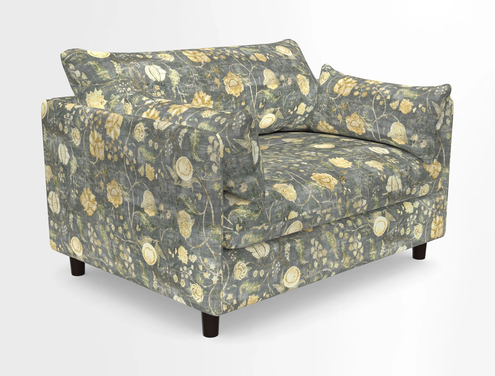 Madehurst Snuggler in Two Tone Plain Biscuit. Loose cover option available