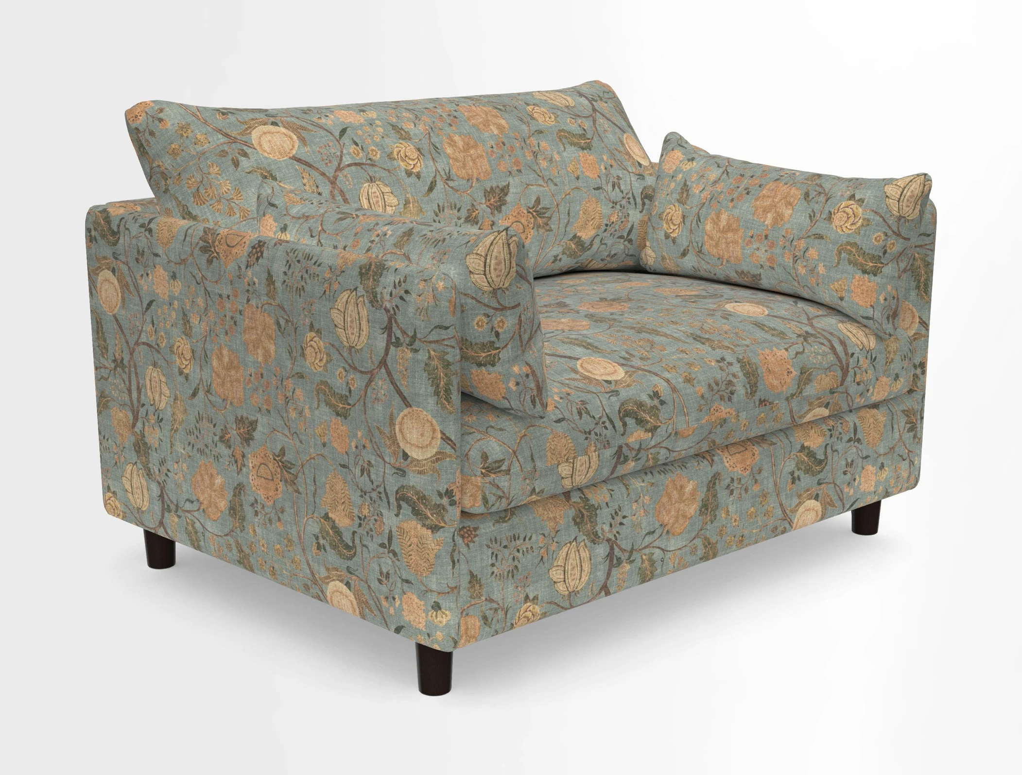 Madehurst Snuggler in Two Tone Plain Biscuit. Loose cover option available