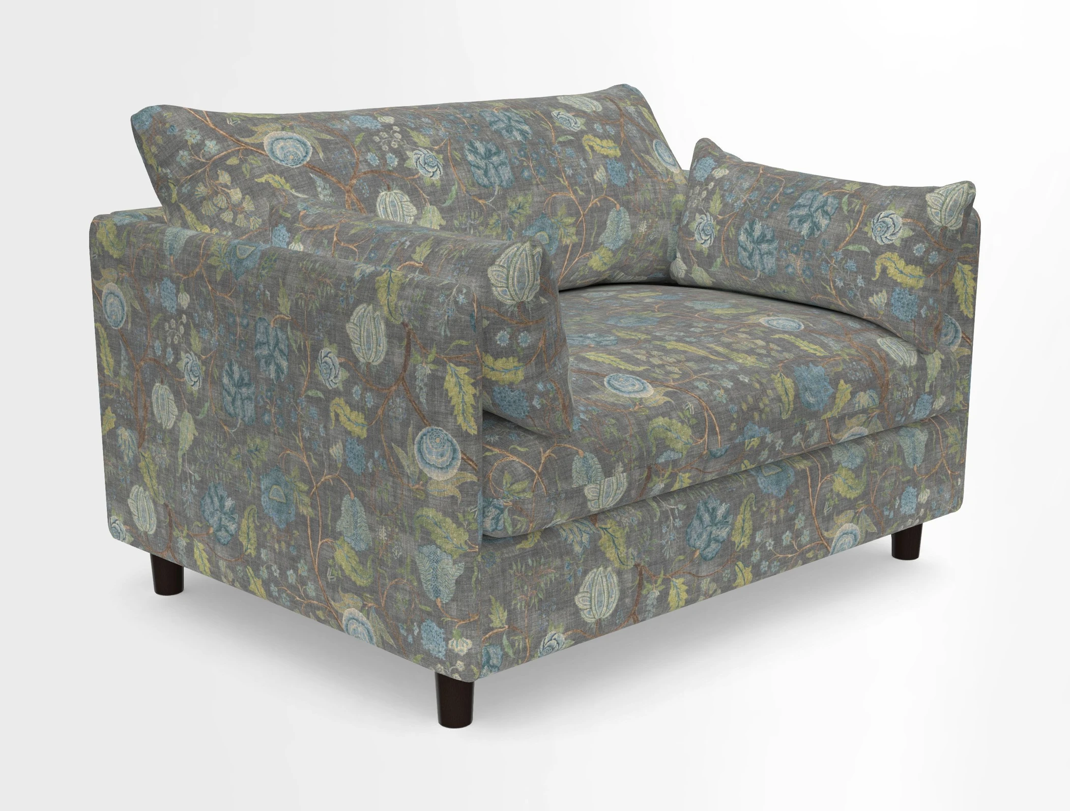 Madehurst Snuggler in Two Tone Plain Biscuit. Loose cover option available