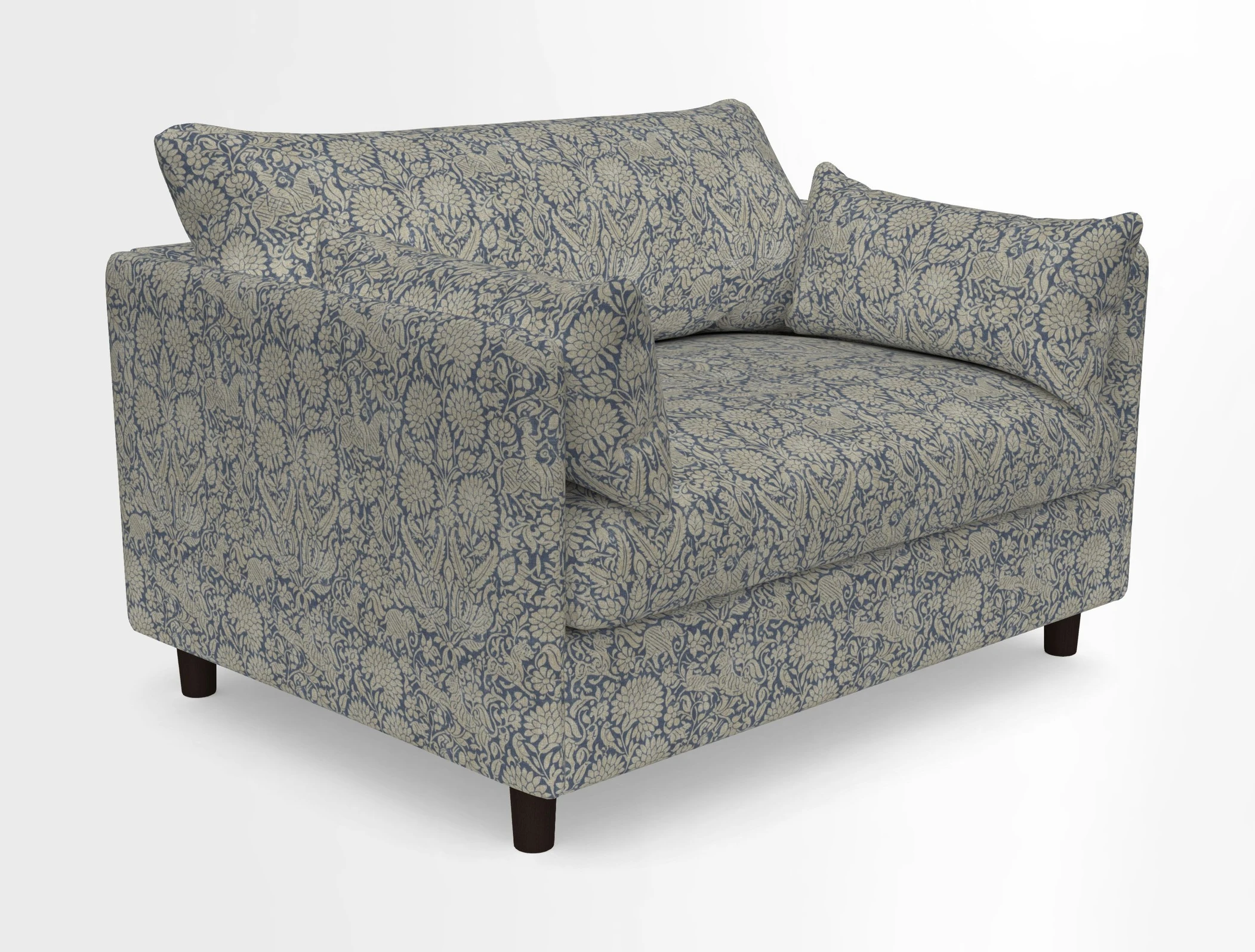 Madehurst Snuggler in Two Tone Plain Biscuit. Loose cover option available