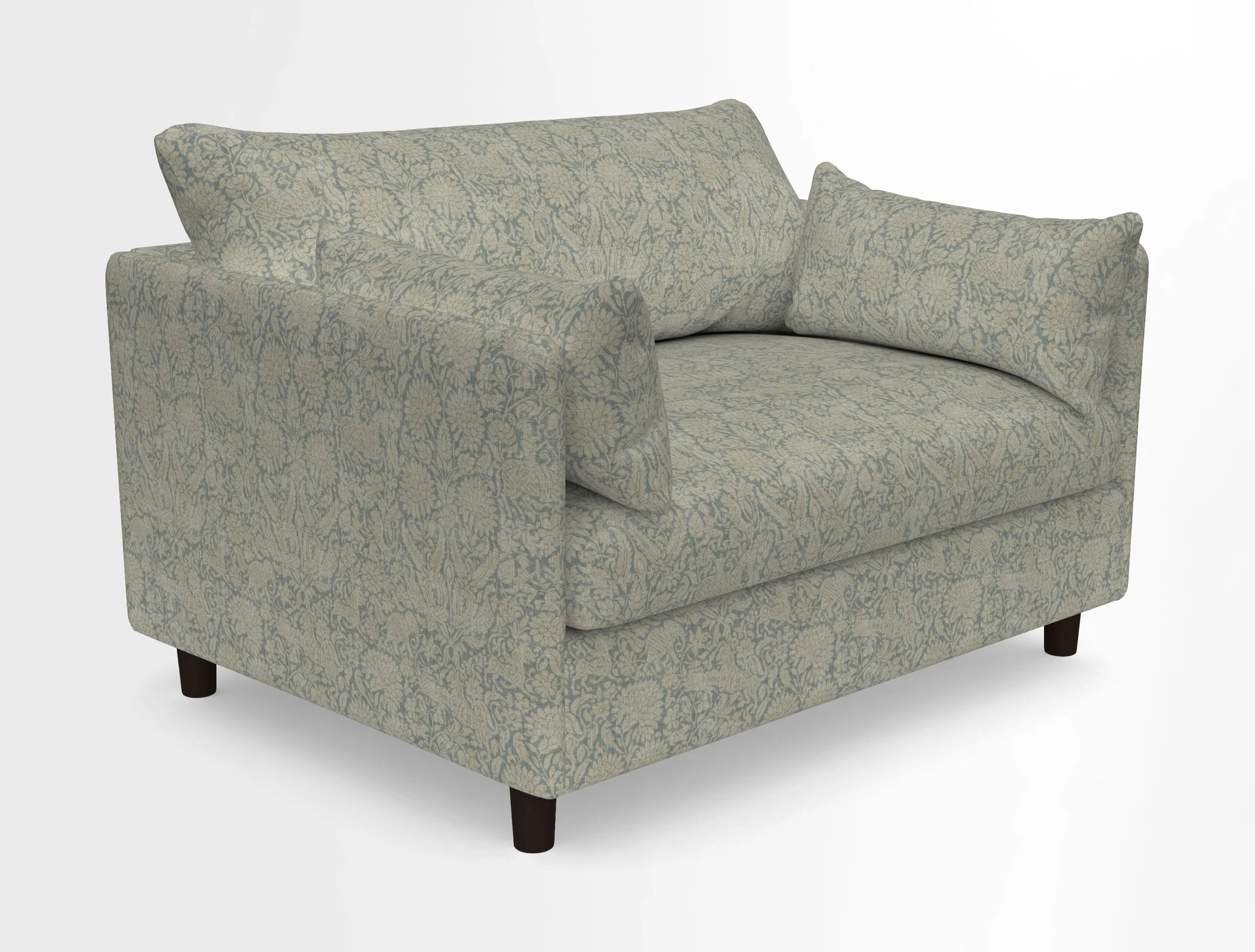 Madehurst Snuggler in Two Tone Plain Biscuit. Loose cover option available